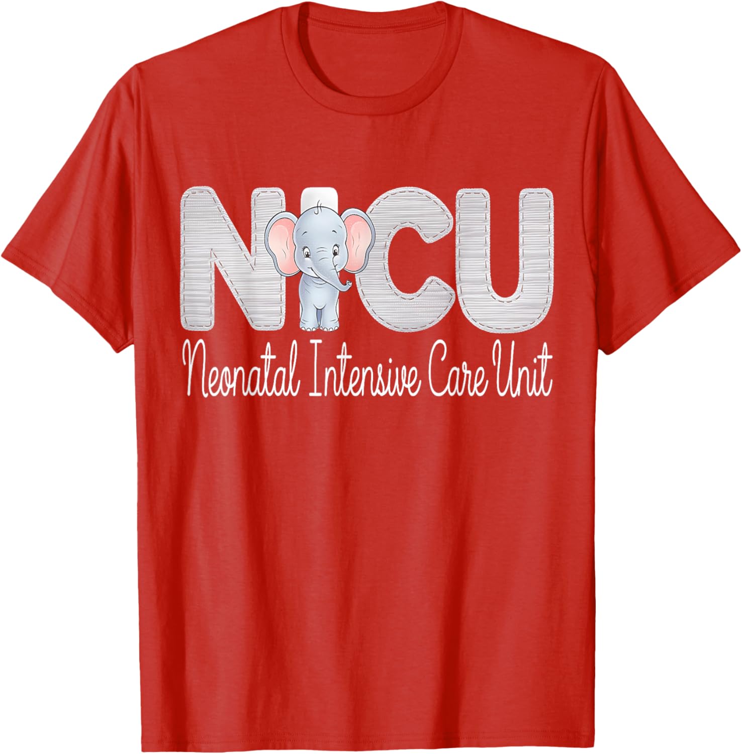 Cute Neonatal ICU Nurse Elephant T-Shirt for NICU RNs and Staff - 3