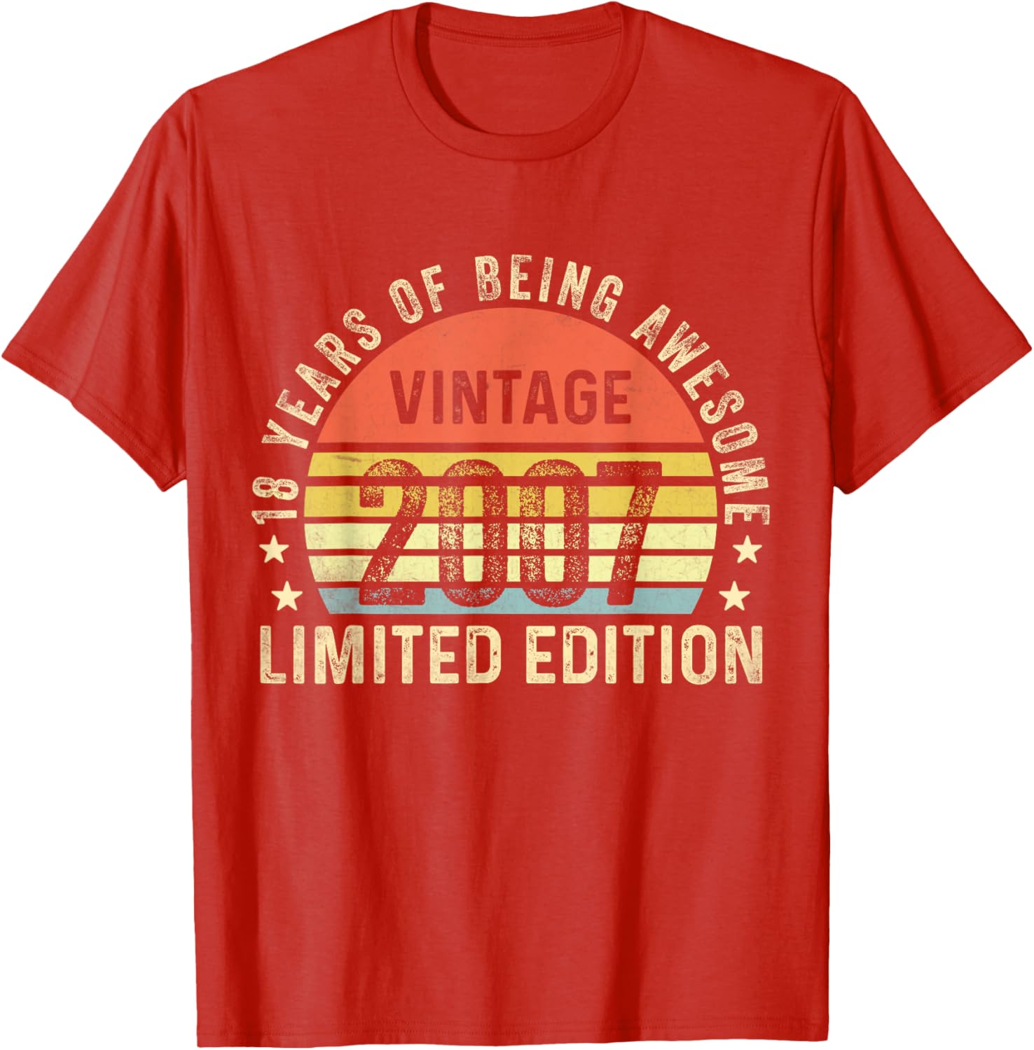 Vintage 2007 Limited Edition 18th Birthday T-Shirt Cool Gift Idea - 6