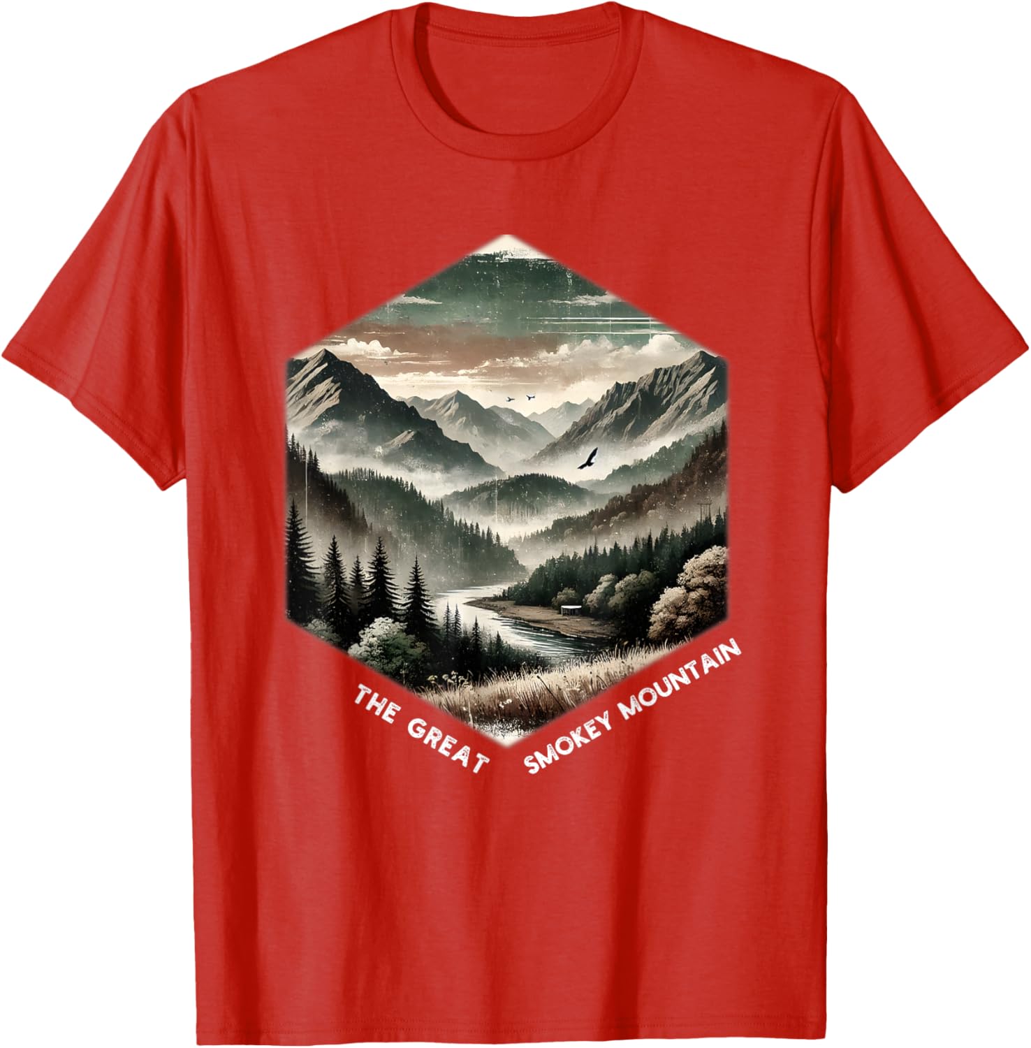 Smoky Mountains Vintage Graphic T-Shirt for Nature Lovers and Adventurers - 3