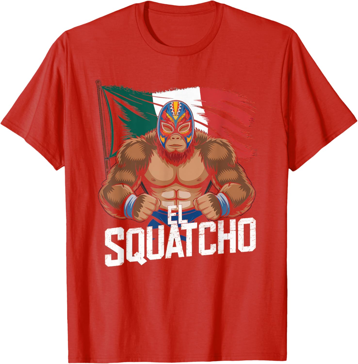 El Squatcho Bigfoot T-Shirt for Men and Women - Fun Sasquatch Design - 26