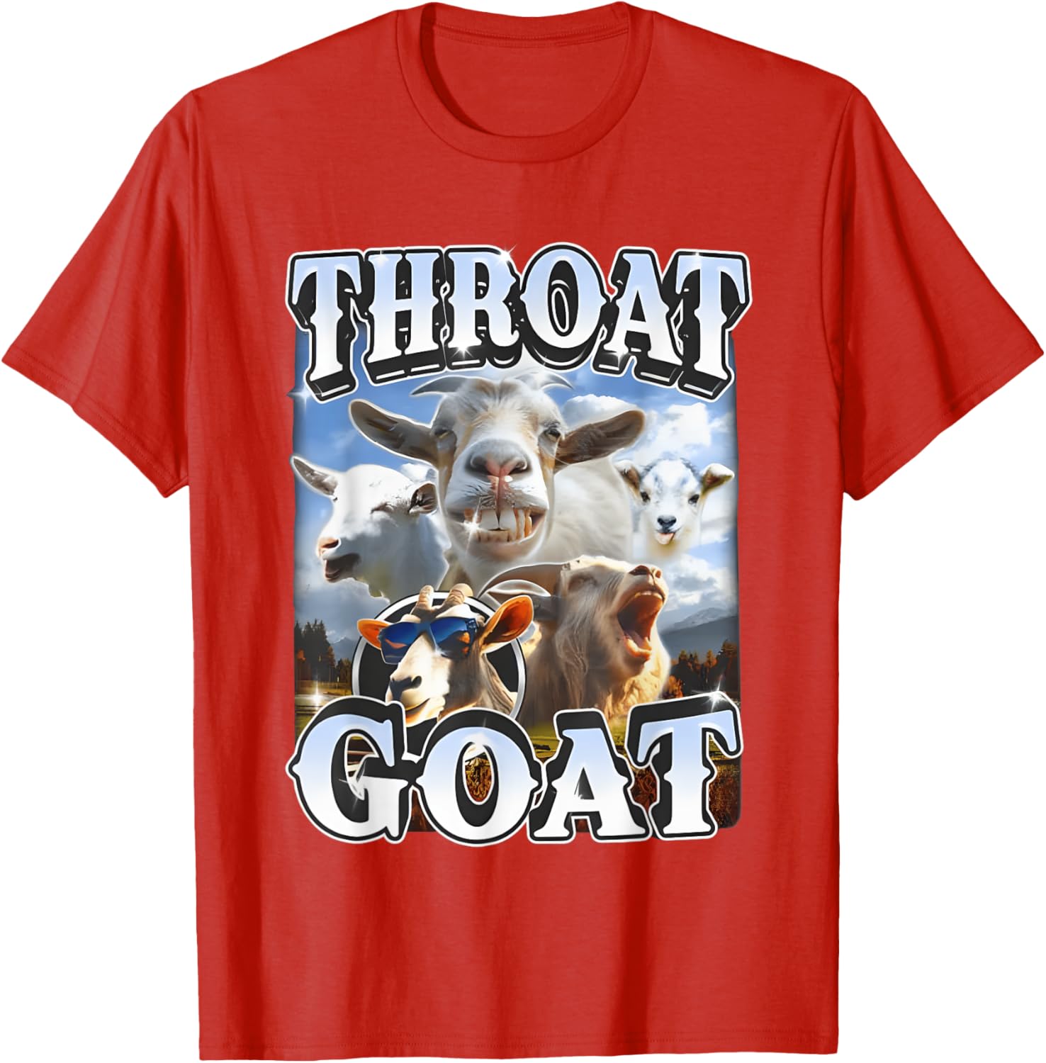 Throat Goat Retro Funny Gag T-Shirt for Adult Humor Lovers - 13
