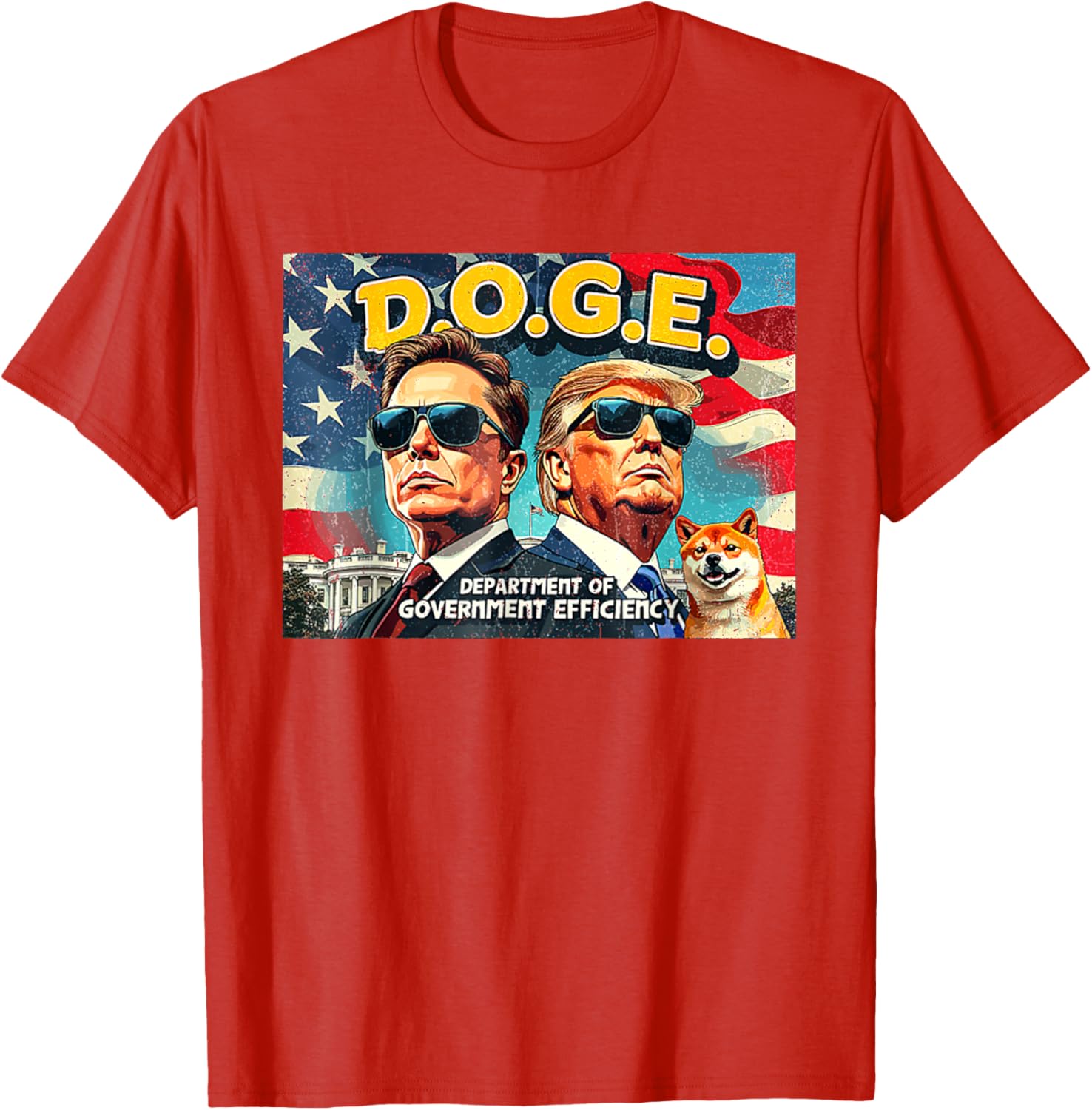DOGE Department of Government Efficiency Trump 47th Anniversary T-Shirt - 13