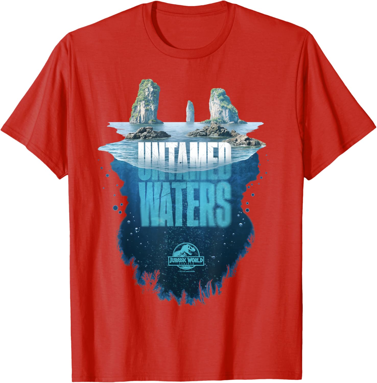 Jurassic World Rebirth Untamed Waters Island T-Shirt for Dino Fans - 12