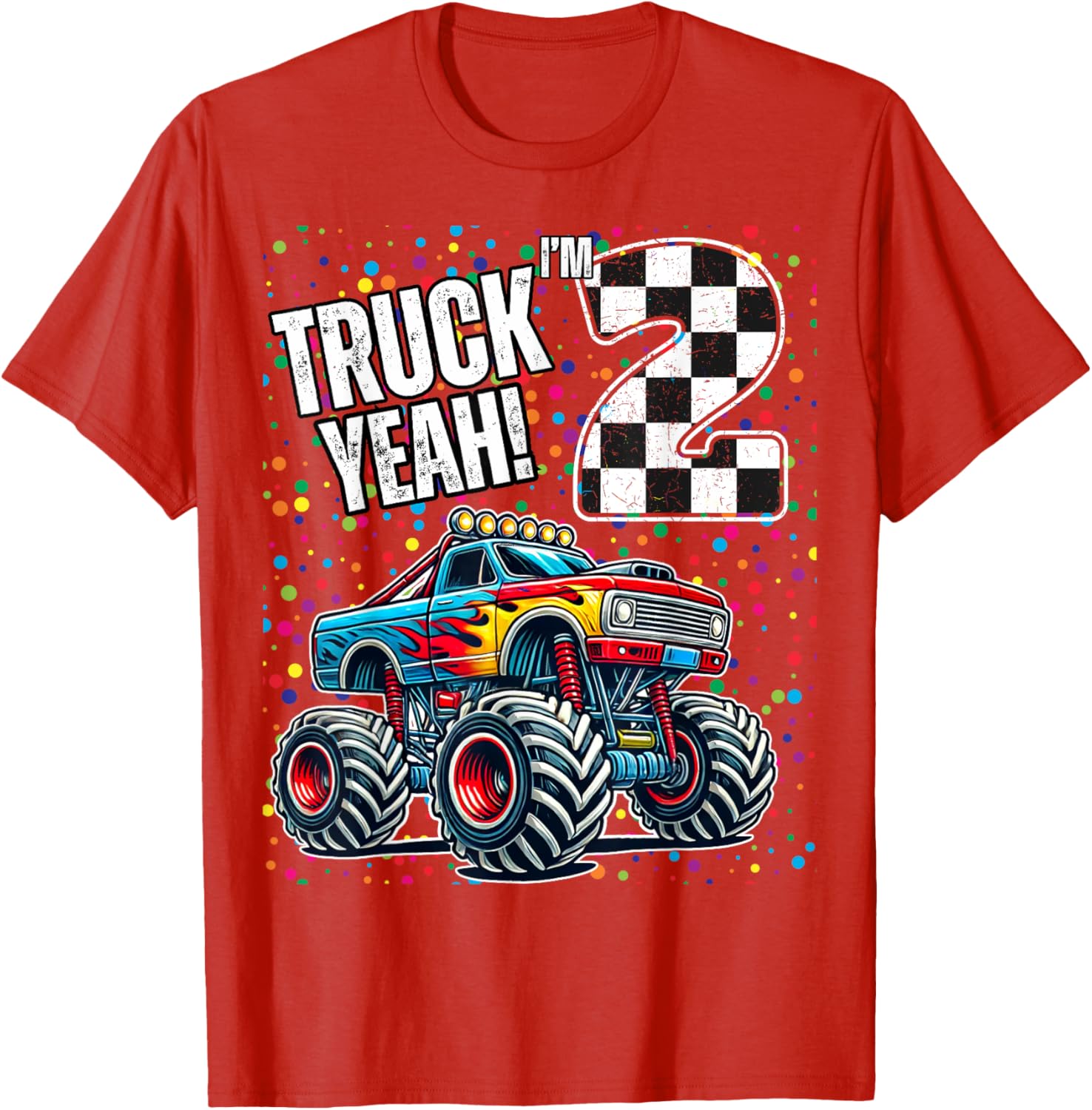 2nd Birthday Monster Truck Shirt for Boys - Fun Family T-Shirt - 8