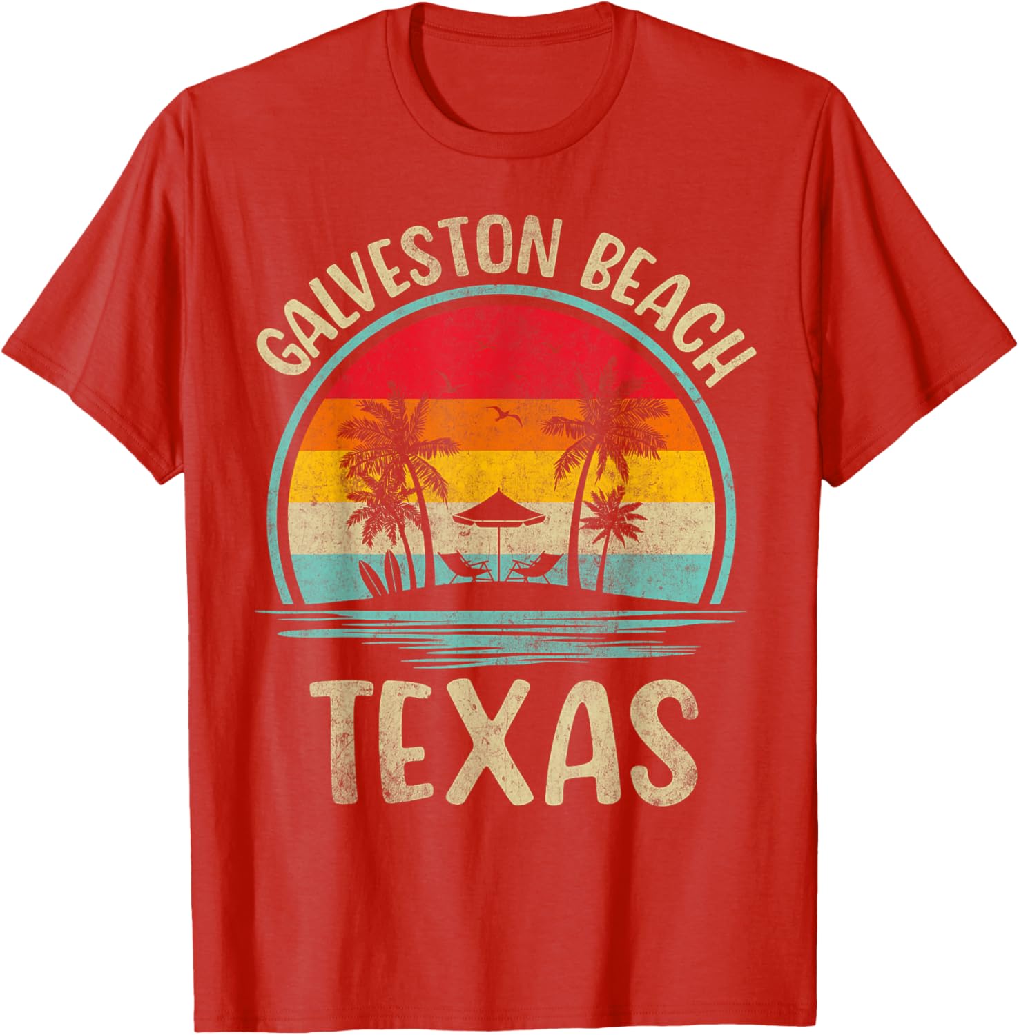 Galveston Beach Summer Vacation Palm Tree Family T-Shirt for Fun Days - 17
