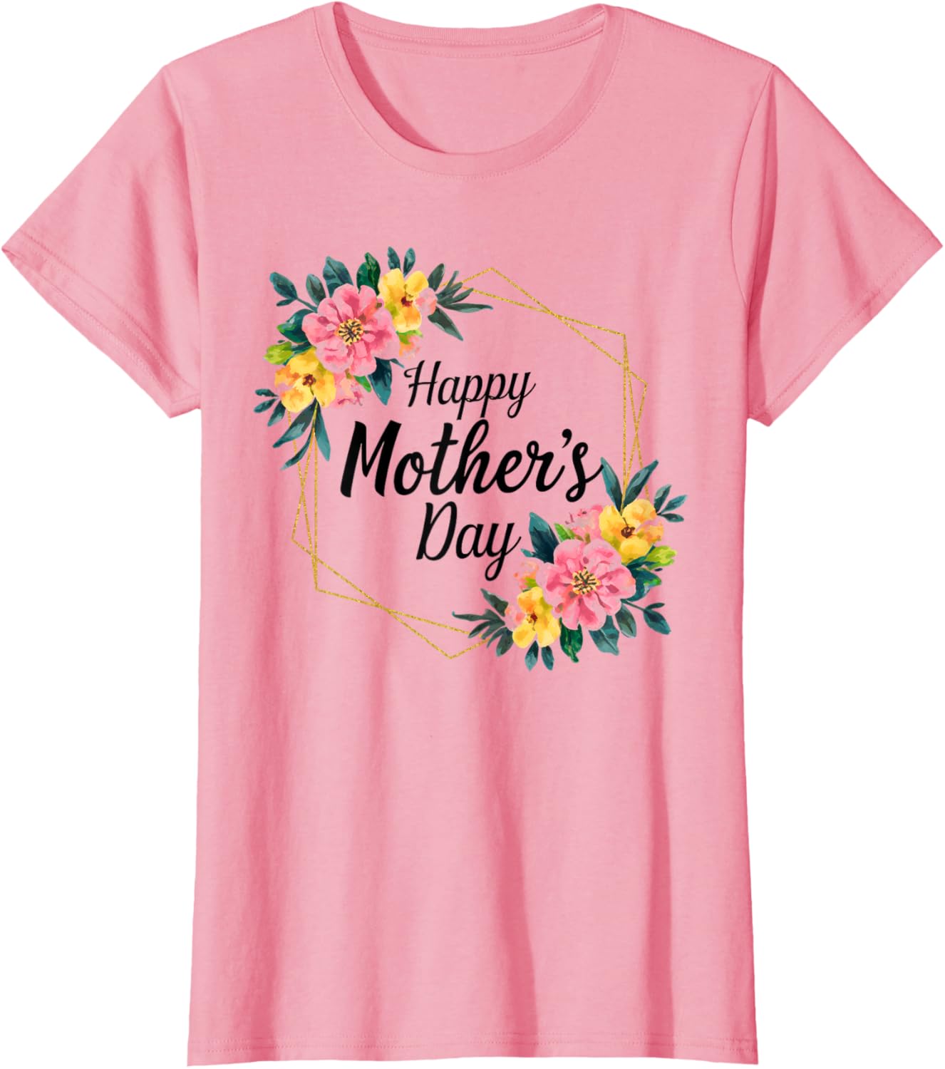 Floral Happy Mother's Day T-Shirt for Mom Mama Grandma Women - 16