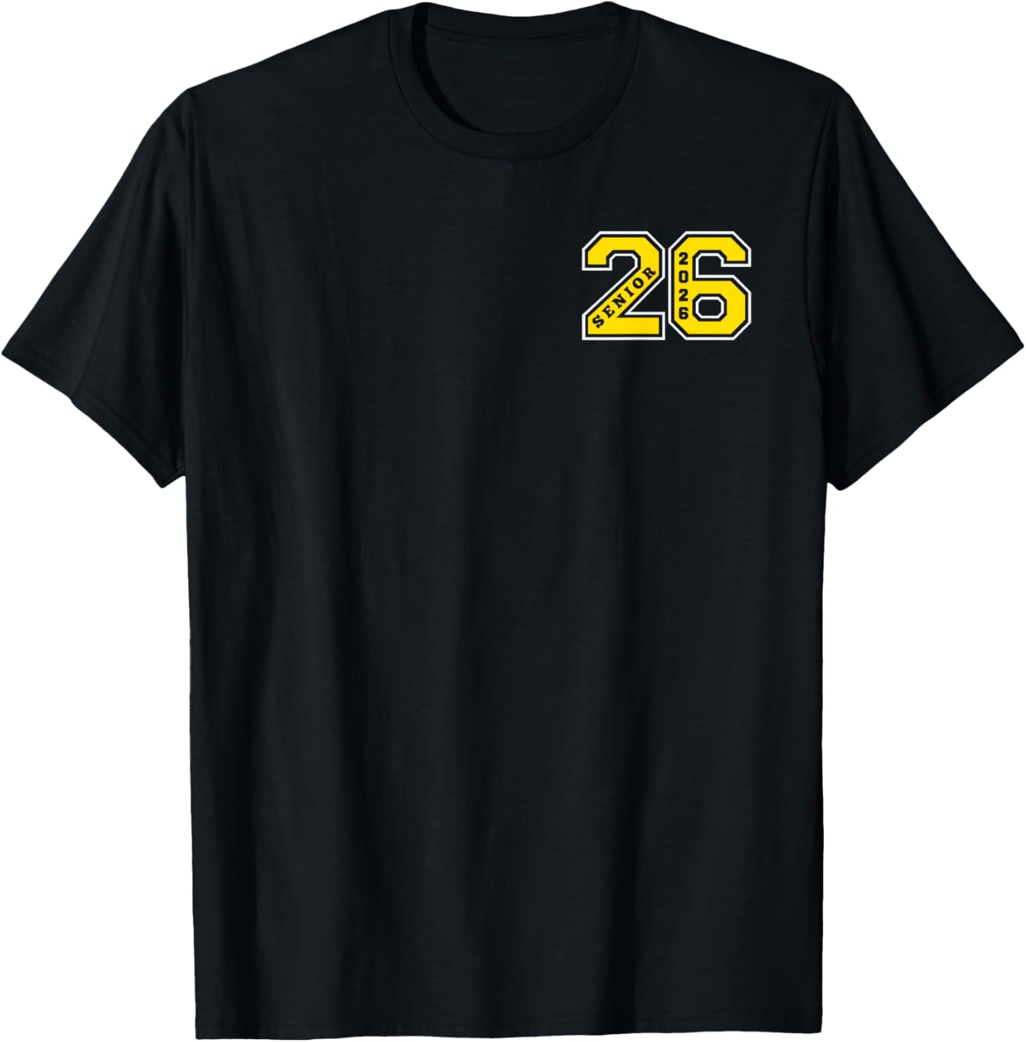 Gold Senior Class 26 T-Shirt Elite Wear for 2026 Graduation Celebration - 9