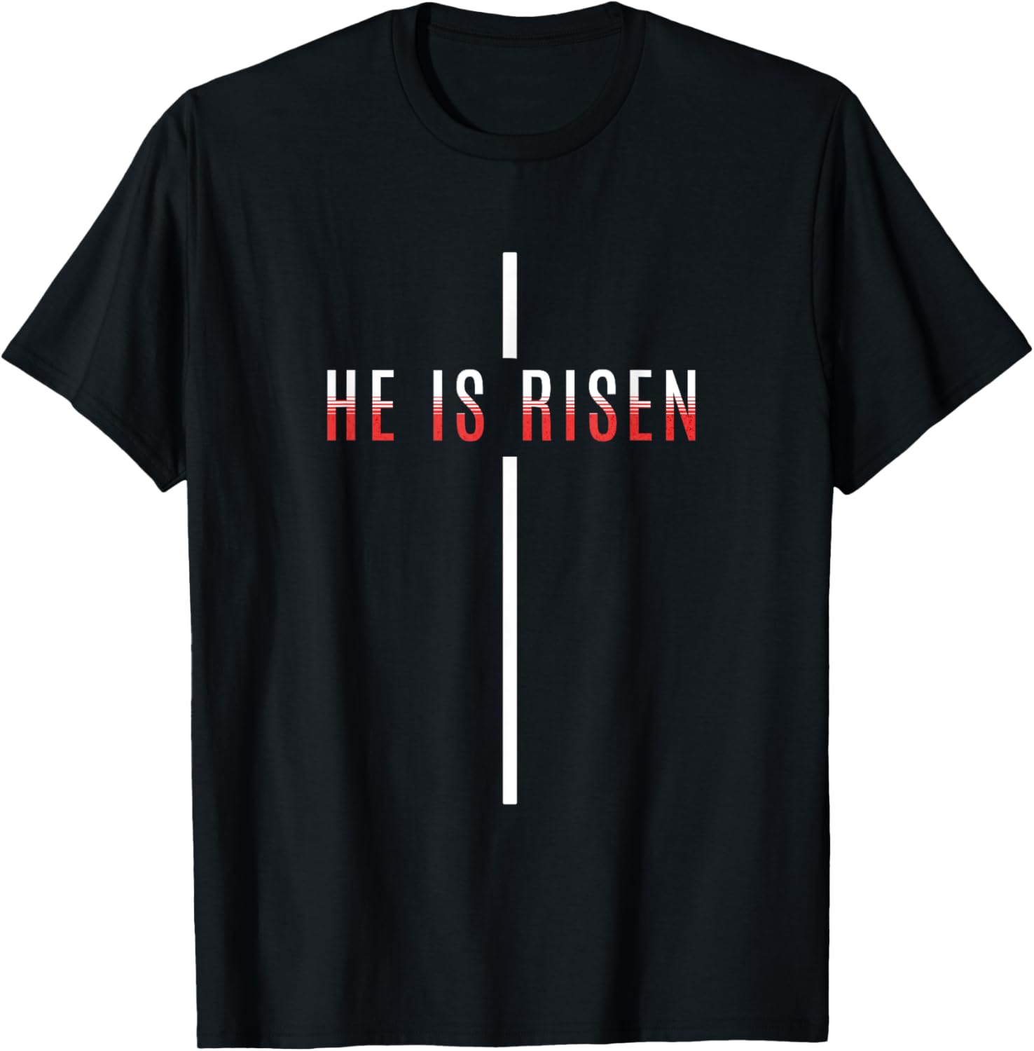 He Is Risen Cross Jesus Easter T-Shirt for Men Women and Kids - 1