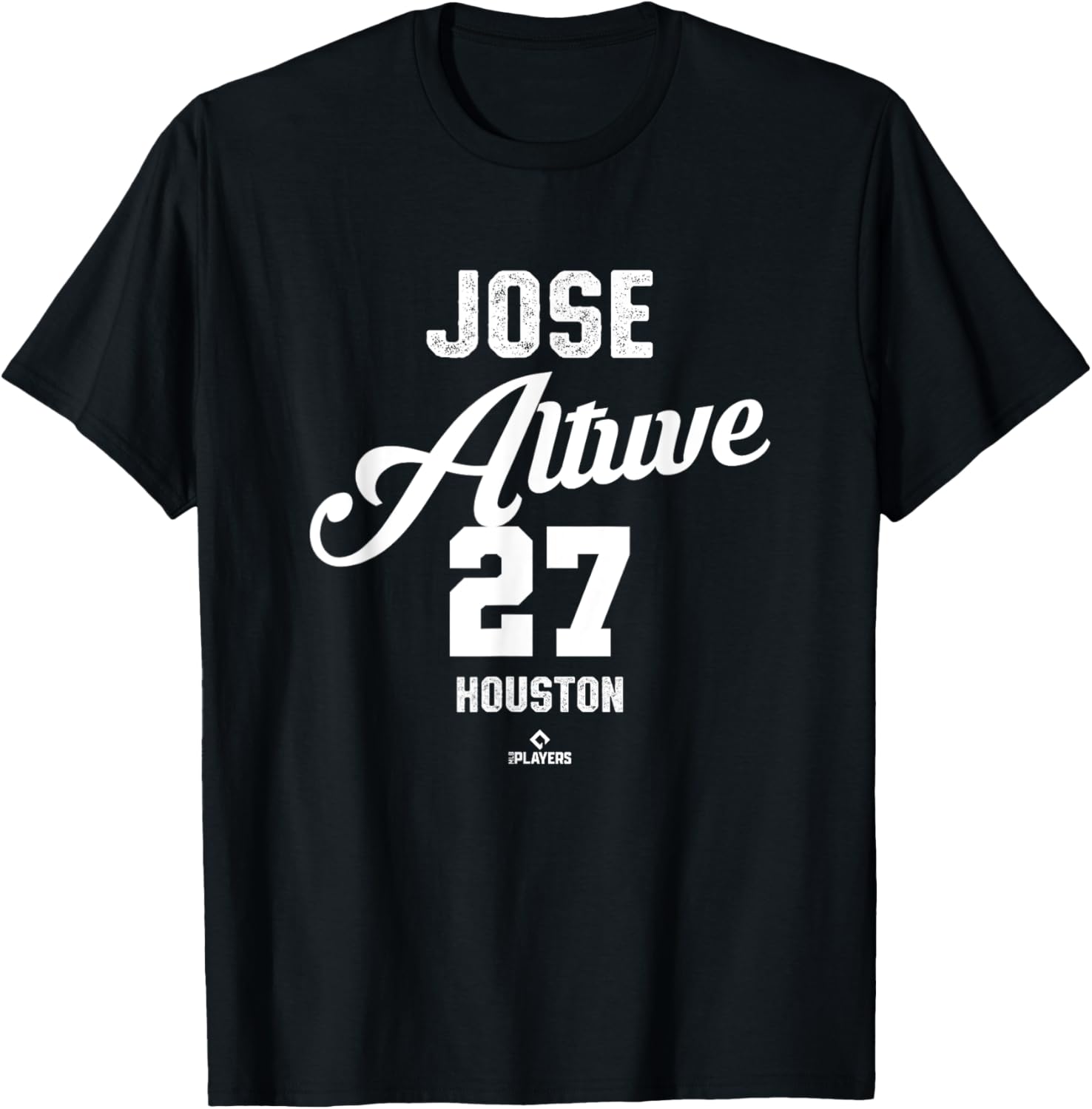 Jose Altuve 27 Houston Vintage MLB T-Shirt for Baseball Fans - 4