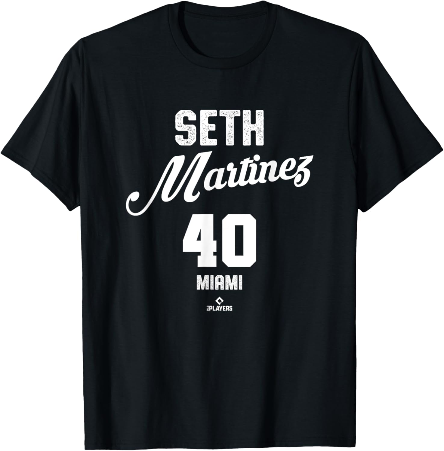 Seth Martinez Vintage Miami Baseball T-Shirt Classic MLBPA Apparel - 2