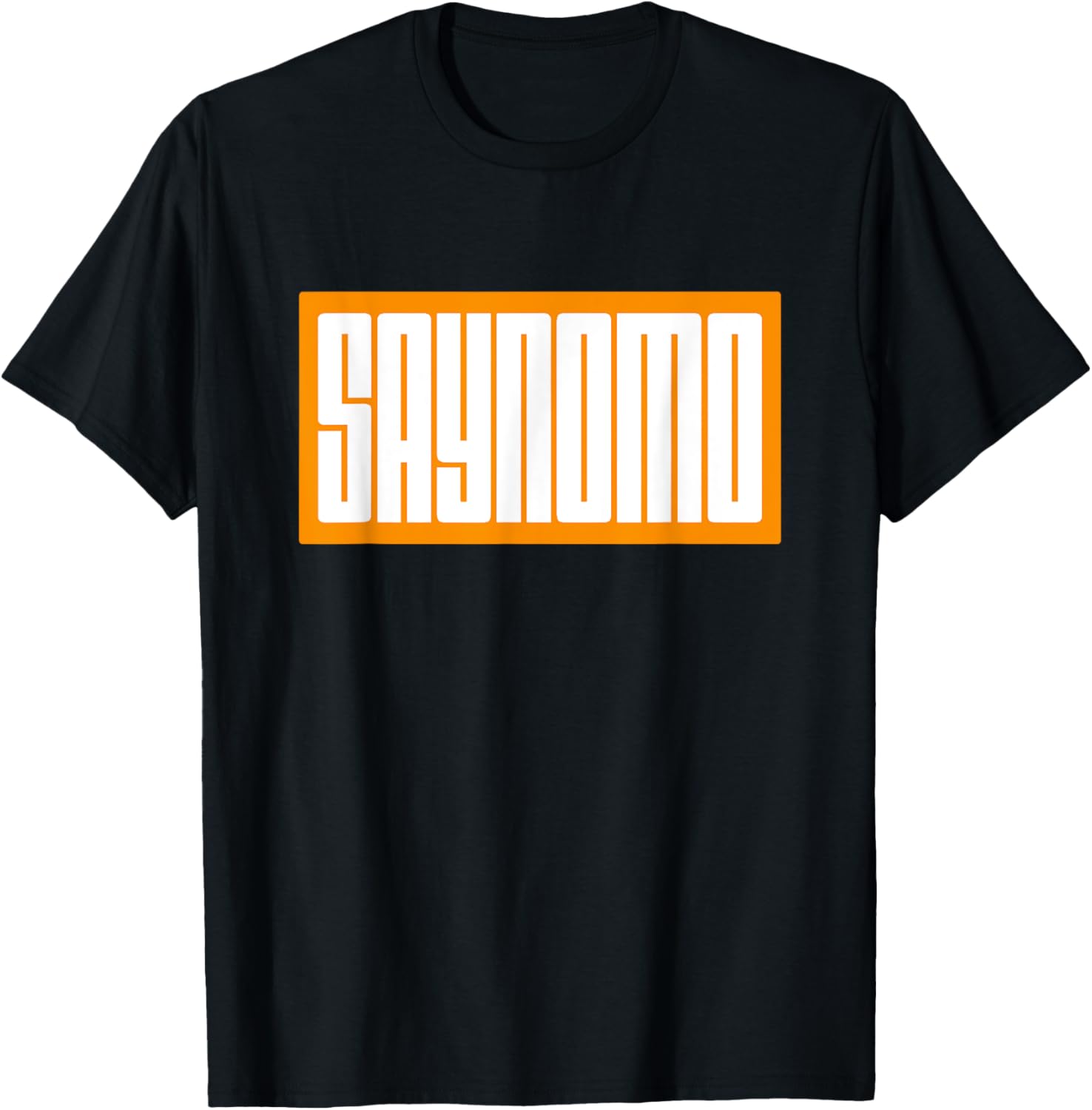 Trendy Orange SAYNOMO Graphic T-Shirt for Casual Fashion Lovers - 7