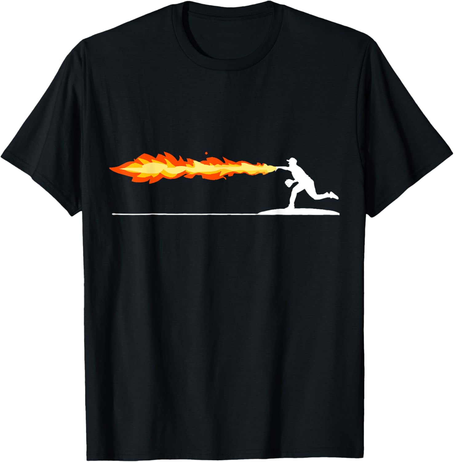 Flame Thrower Baseball T-Shirt for Fans: Stylish Sports Apparel - 1