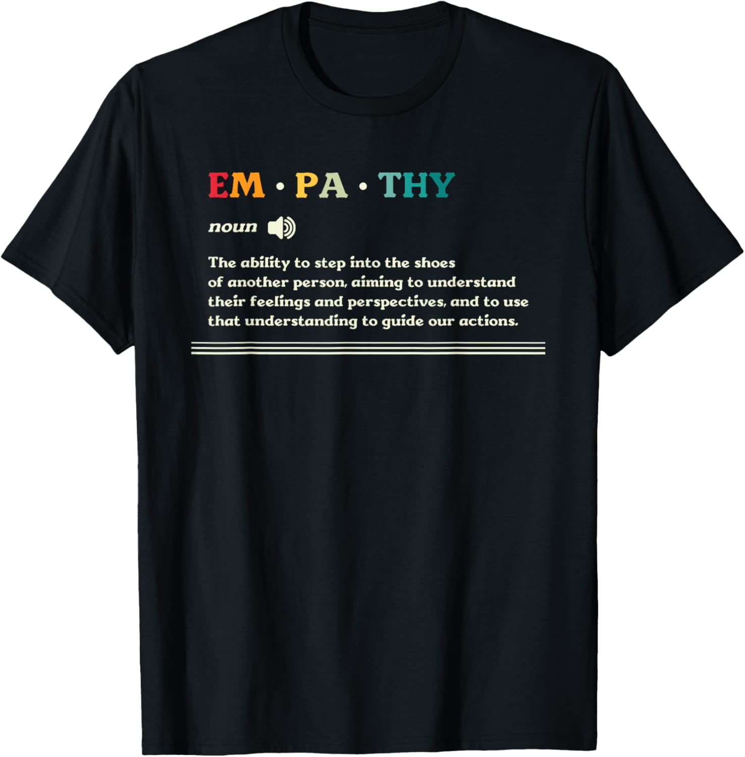 Empathy Noun Ability to Understand Feelings T-Shirt for Compassionate Souls - 11