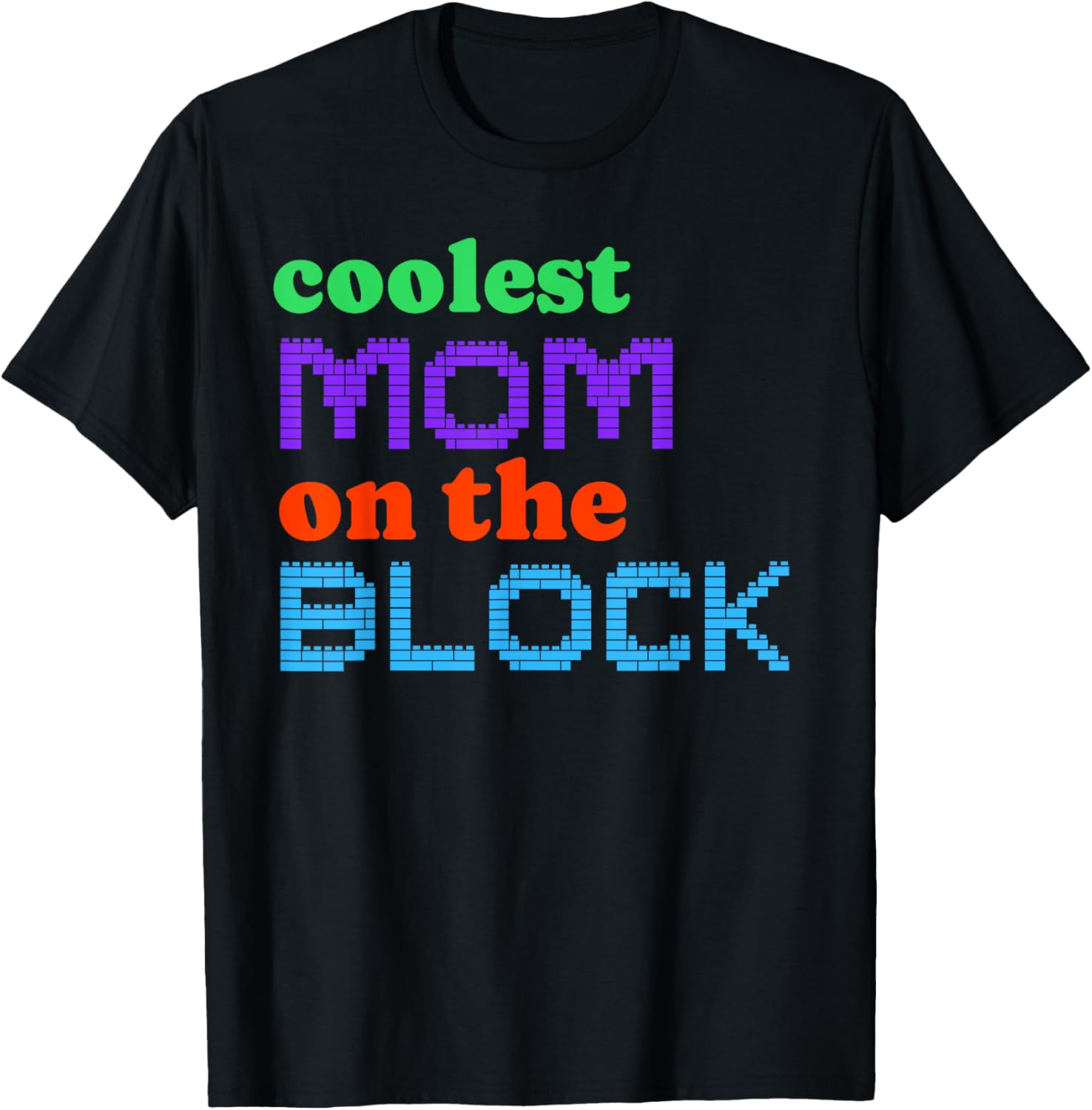 Mom Block Building Matching Brick Builder T-Shirt for Women - 6