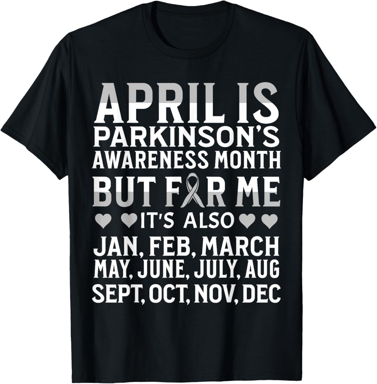 Support Parkinson's Awareness with Our April T-Shirt for Everyone - 9