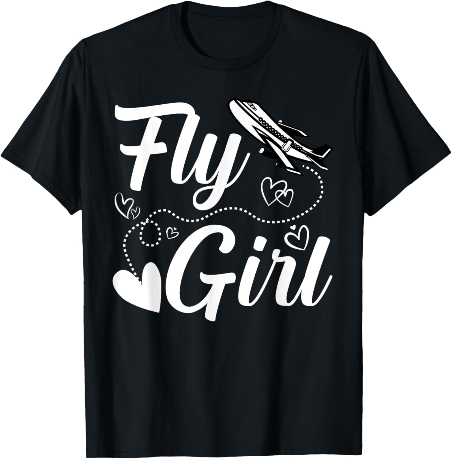 Flygirl Vintage Aviation Pilot Flight Attendant T-Shirt for Aviation Lovers - 8