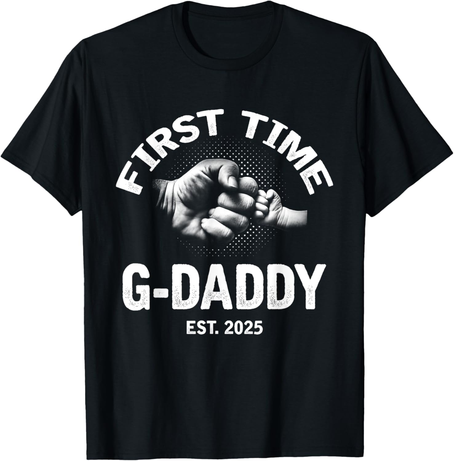 First Time G-Daddy 2025 Father's Day Vintage T-Shirt for Proud Dads - 3