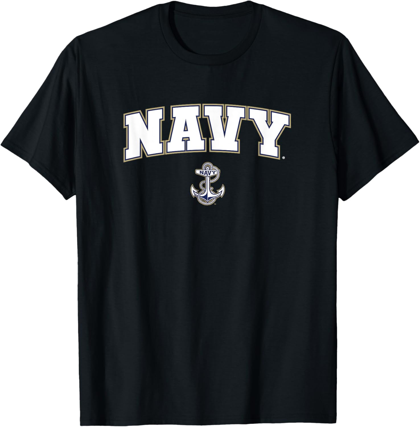 US Naval Academy Midshipmen Arch Logo T-Shirt for Navy Fans - 1