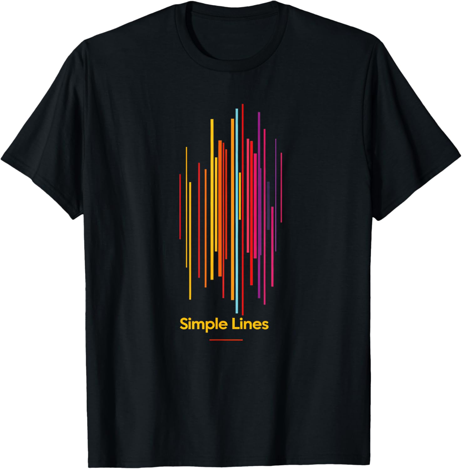 Minimalist Art T-Shirt with Simple Lines and Abstract Shapes Design - 3