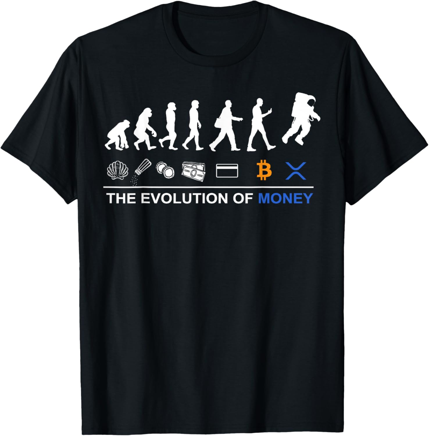 Sophisticated XRP T-Shirt - Celebrate Bitcoin's Evolution to the Moon - 2