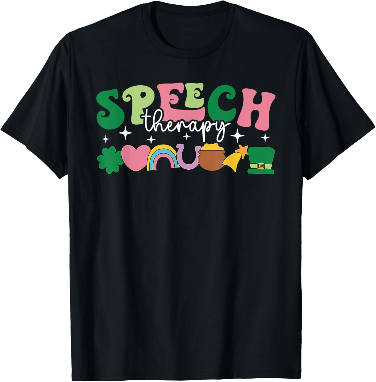 Lucky Charm St Patrick's Day Speech Therapy T-Shirt for SLPs - 3