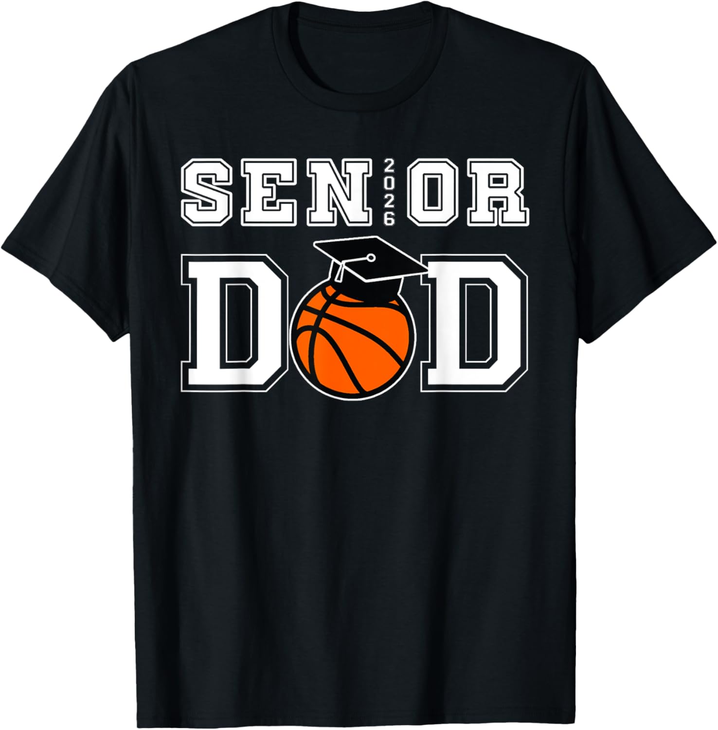 Senior 2026 Dad Basketball Graduation T-Shirt for Proud Dads - 4