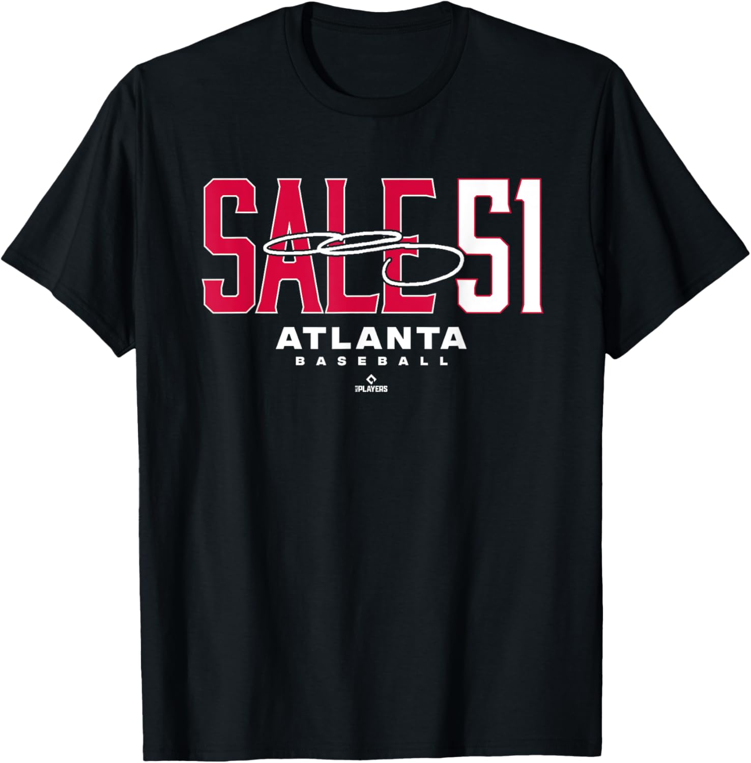 Chris Sale 51 Atlanta MLBPA T-Shirt Stylish Baseball Apparel for Fans - 5