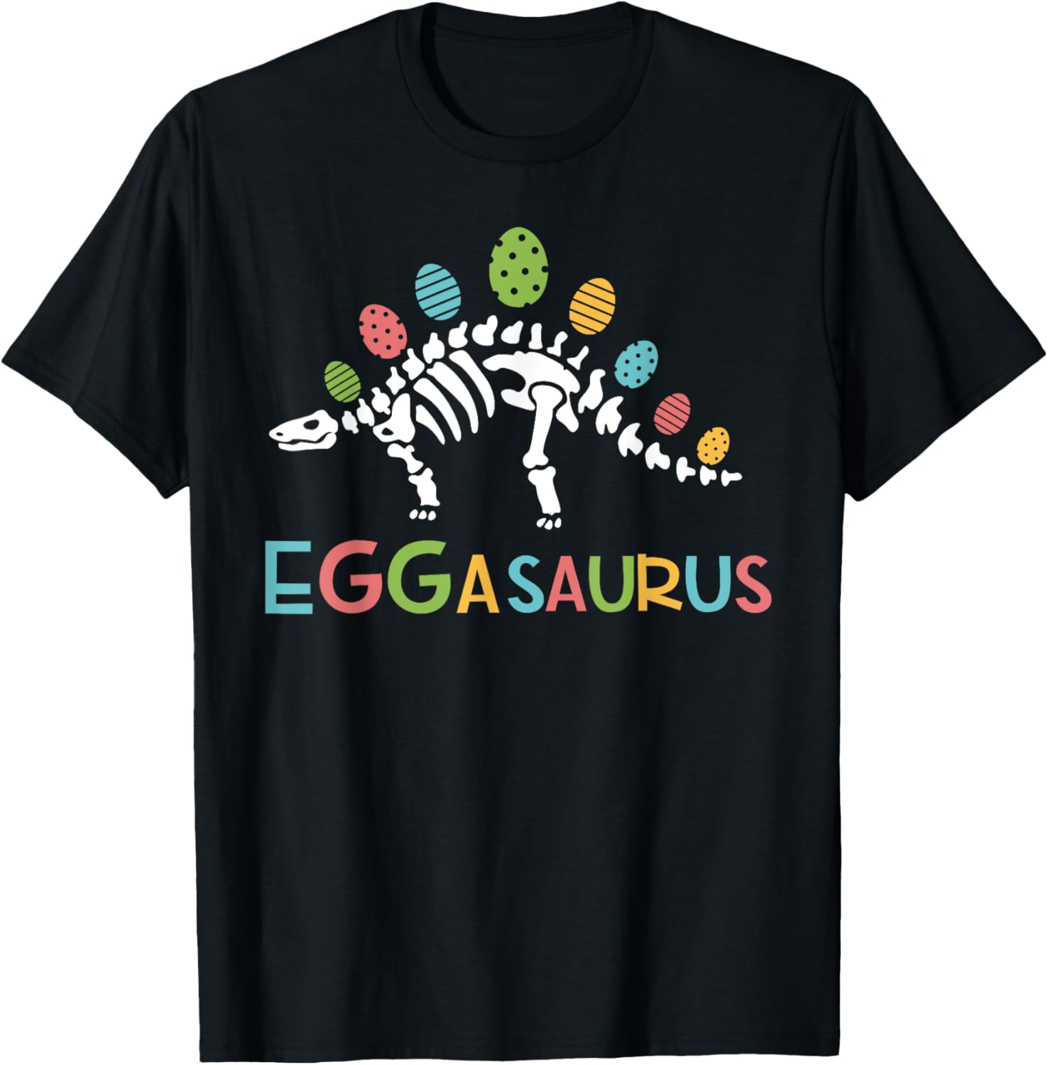 Eggasaurus Easter Stegosaurus Dinosaur Toddler T-Shirt for Boys - 14