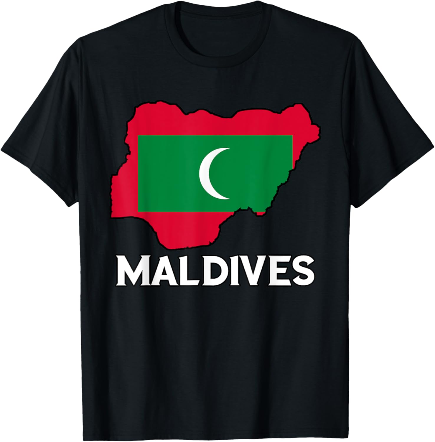 Maldivian Pride Flag Map T-Shirt for Comfort and Style in Clothing - 8