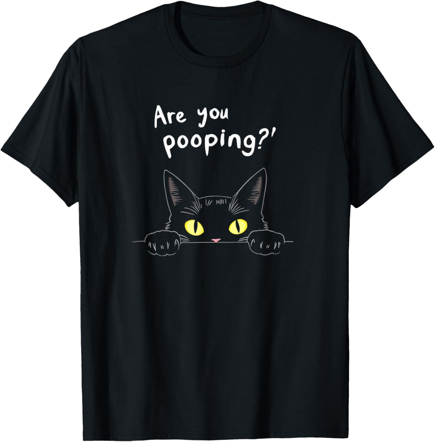 Funny Cat Pooping Humor T-Shirt for Cat Lovers - Cute Kitty Graphic Tee - 2