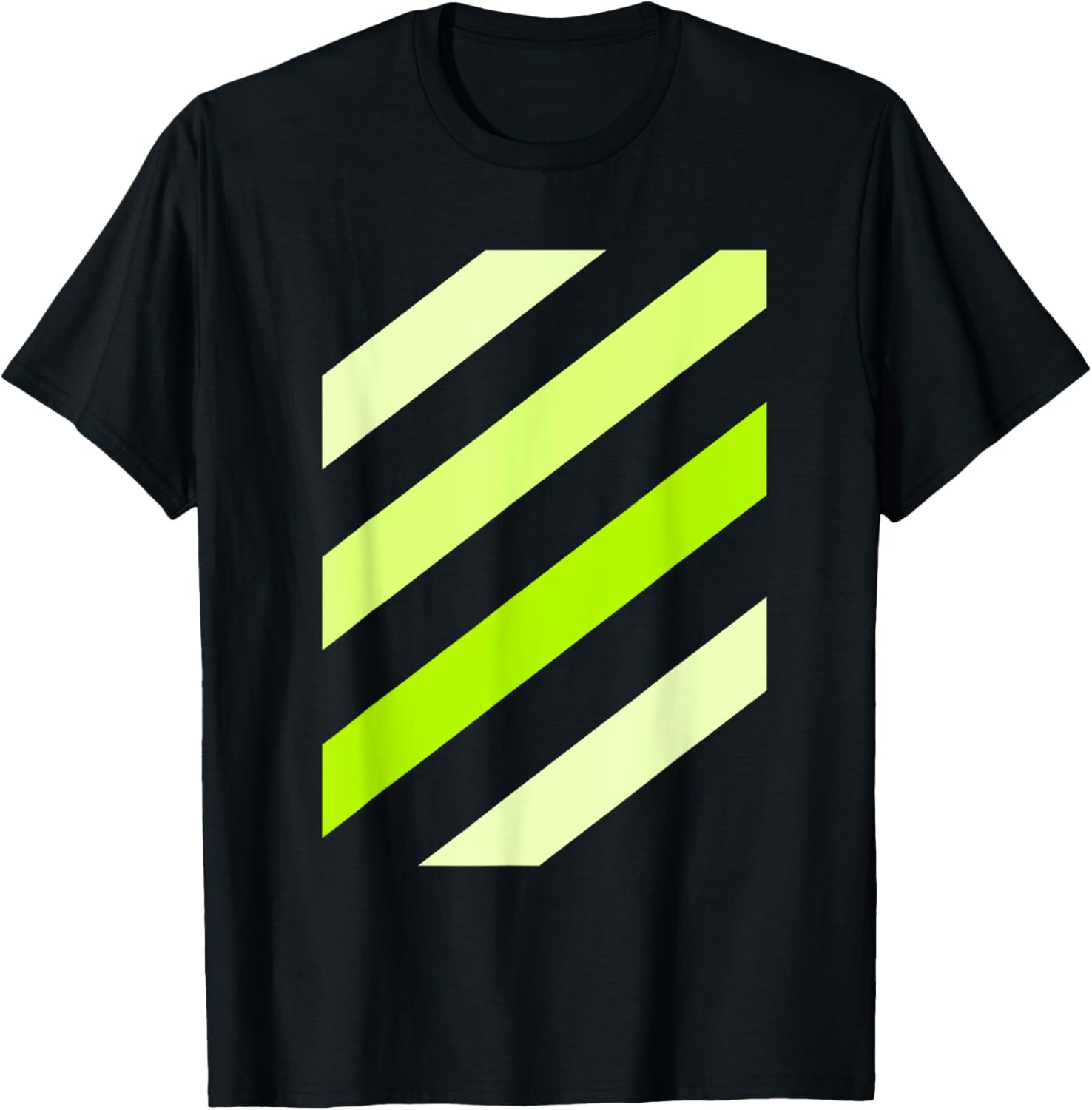 Stylish Green Stripe Graphic T-Shirt for Trendy Casual Wear - 25