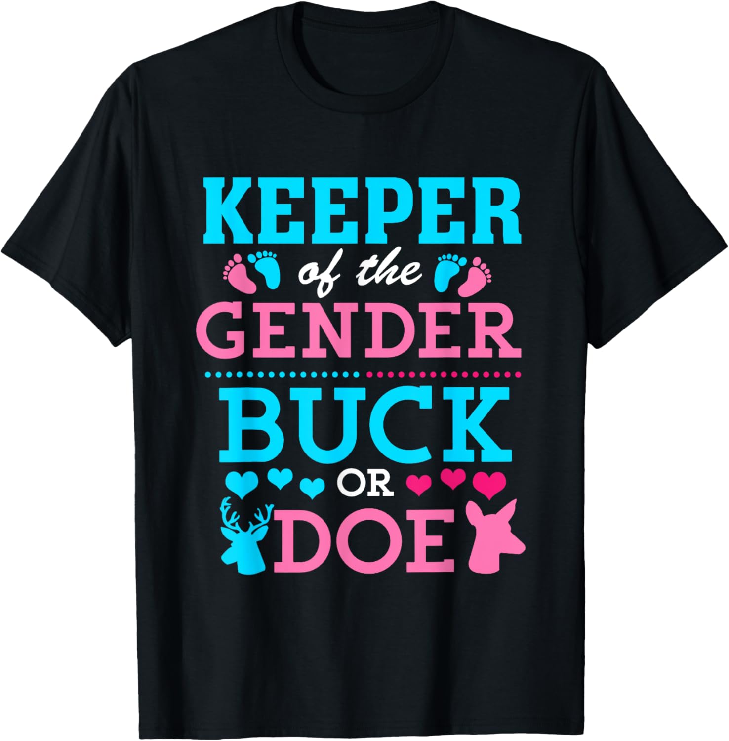 Funny Buck or Doe Gender Reveal T-Shirt for Baby Shower Celebrations - 13