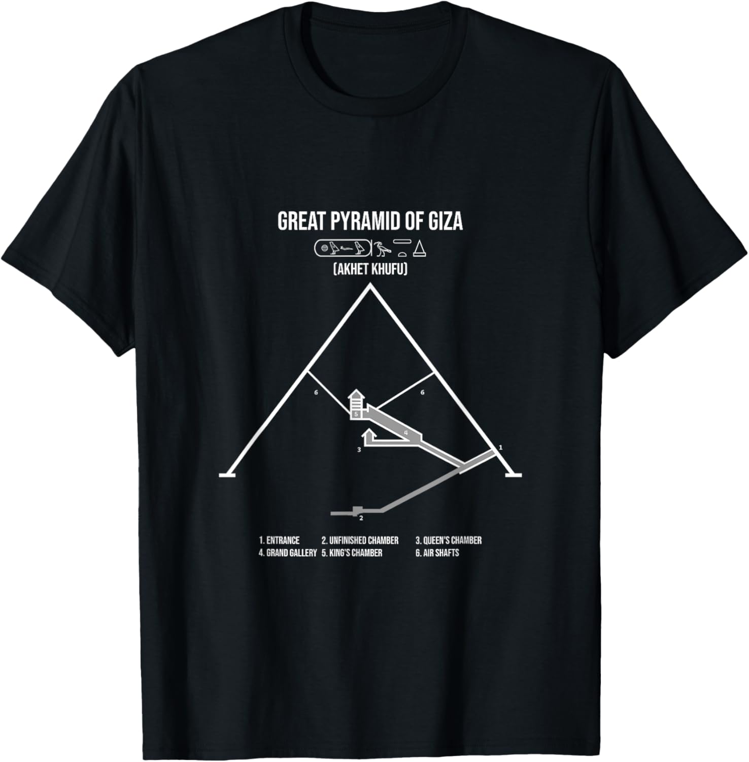 Great Pyramid of Giza T-Shirt for Travel Lovers and History Buffs - 6