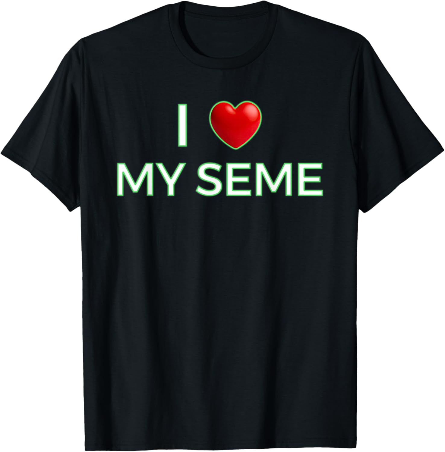 I Love My Seme Funny Red Heart Anime T-Shirt for Anime Fans - 10