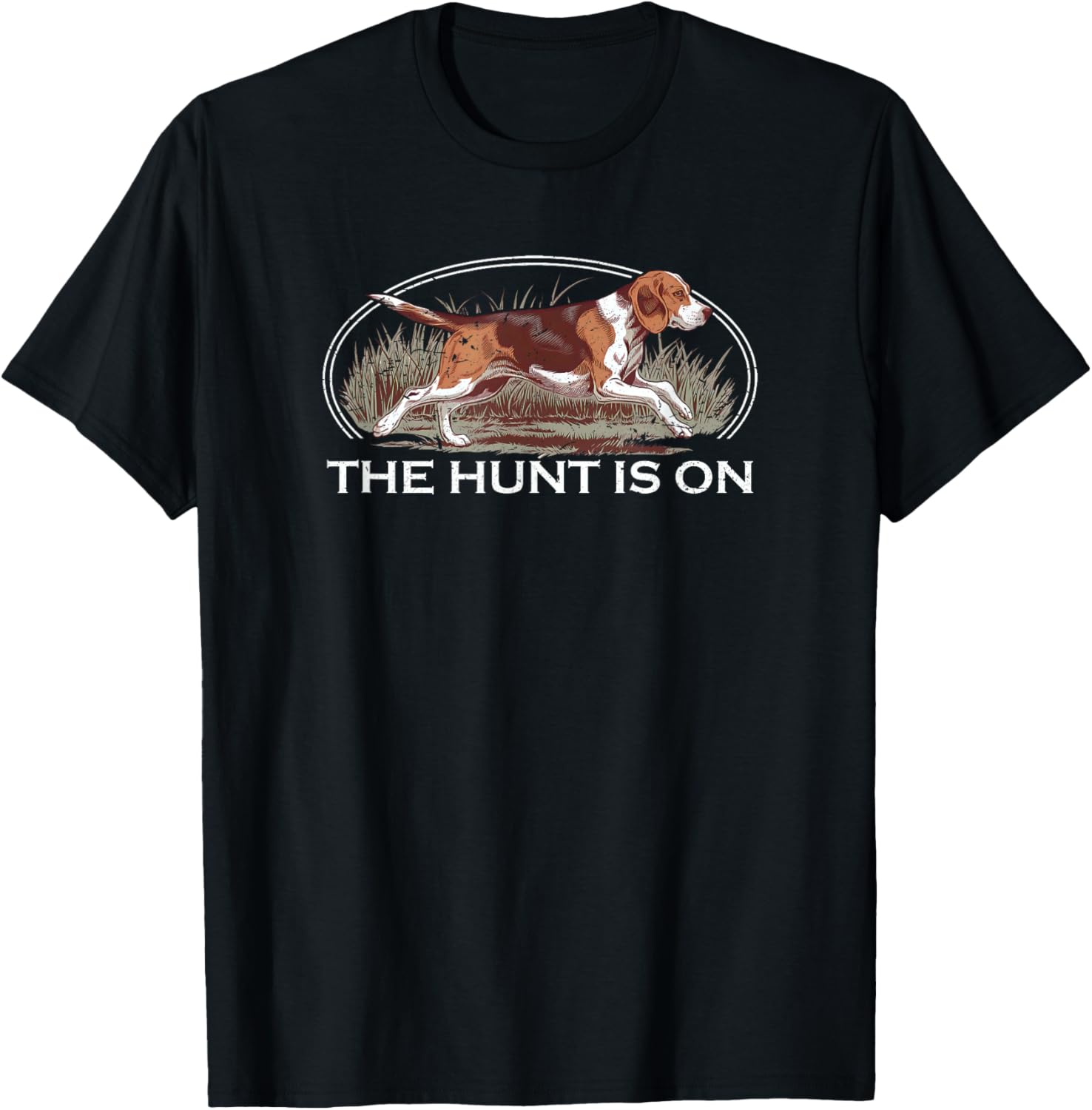 Beagle Hunting T-Shirt for Men and Women - Fun Deer and Rabbit Design - 3