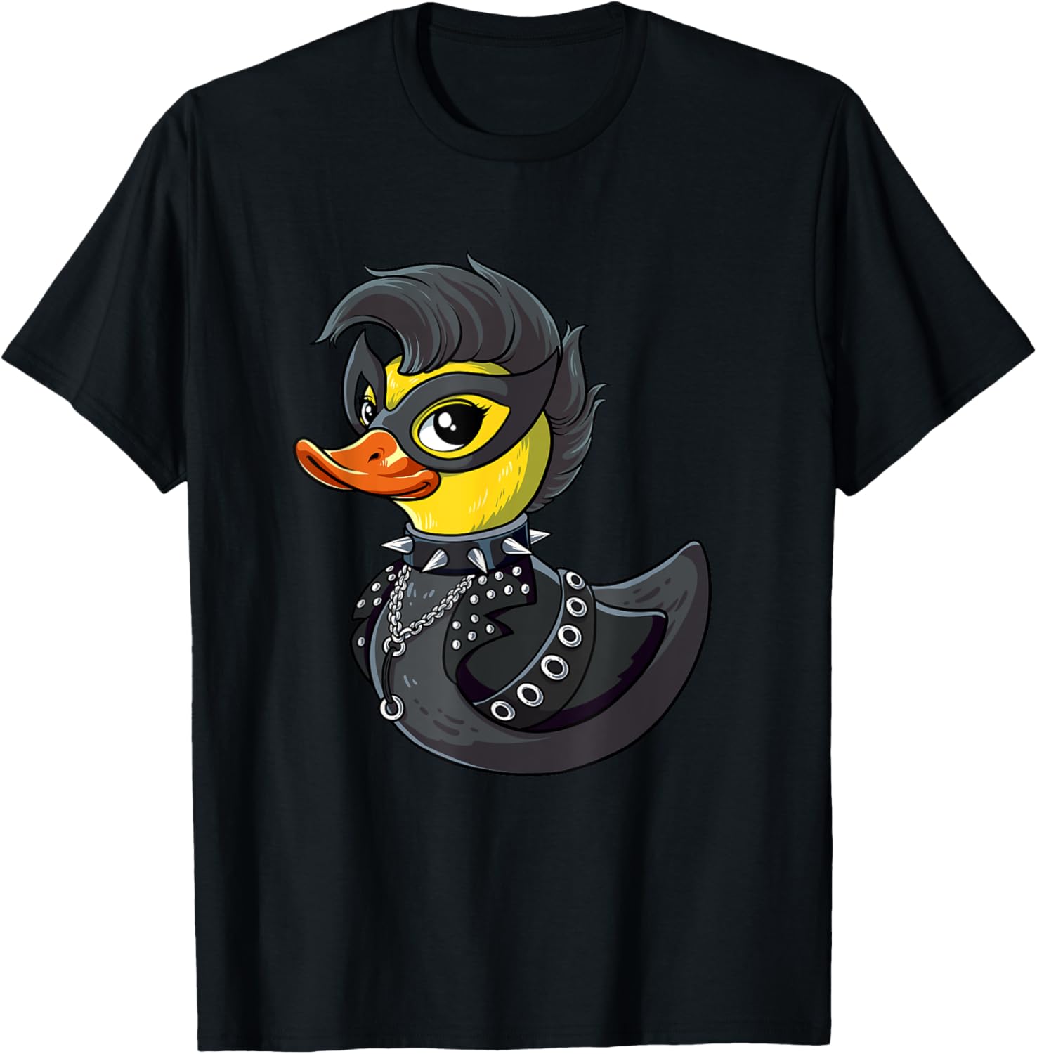 Punk Duck Rocker T-Shirt for Music Lovers - Cool Graphic Tee - 21