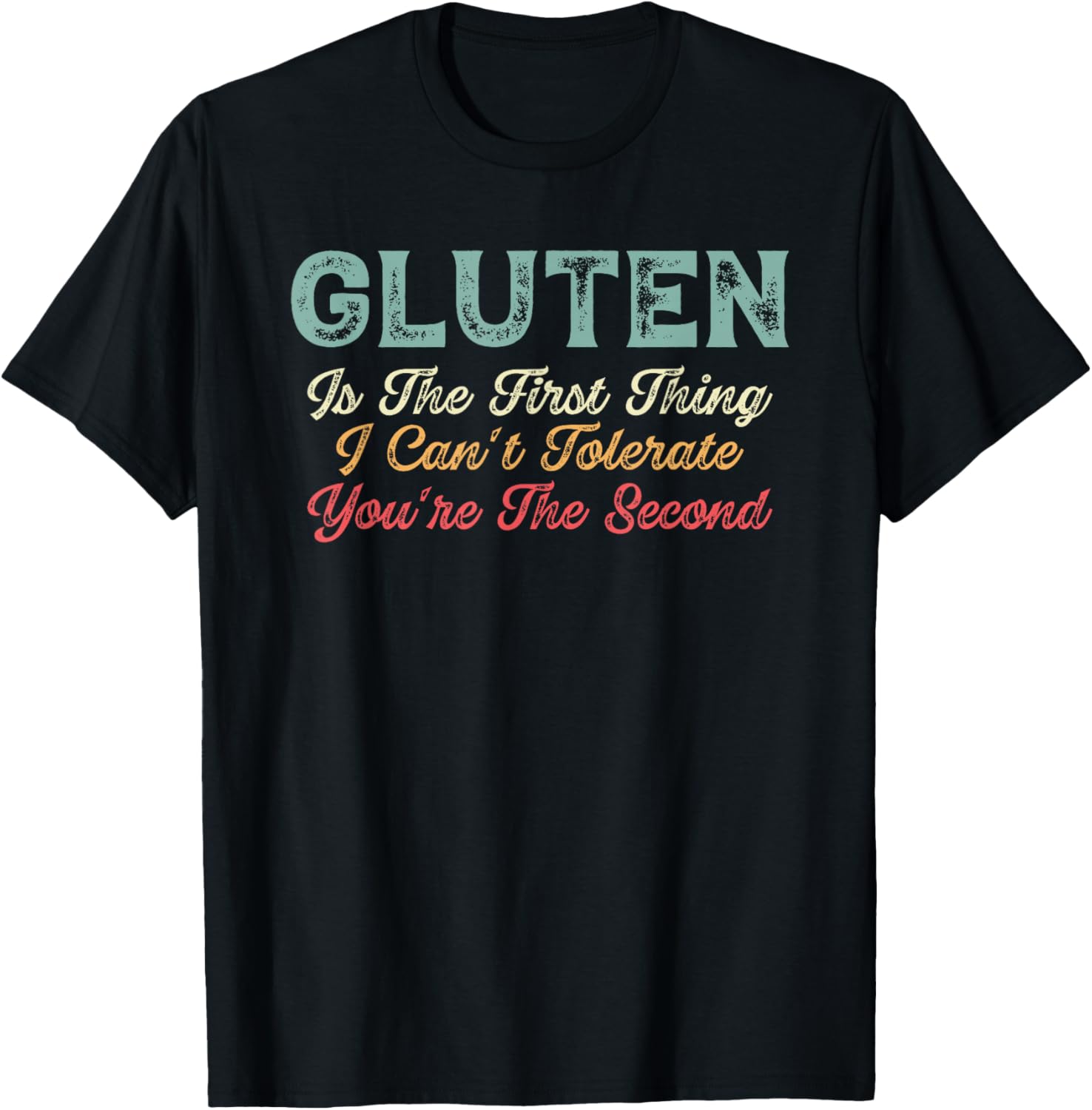 Gluten Free T-Shirt - Fun Design for Gluten Sensitivity Awareness - 1