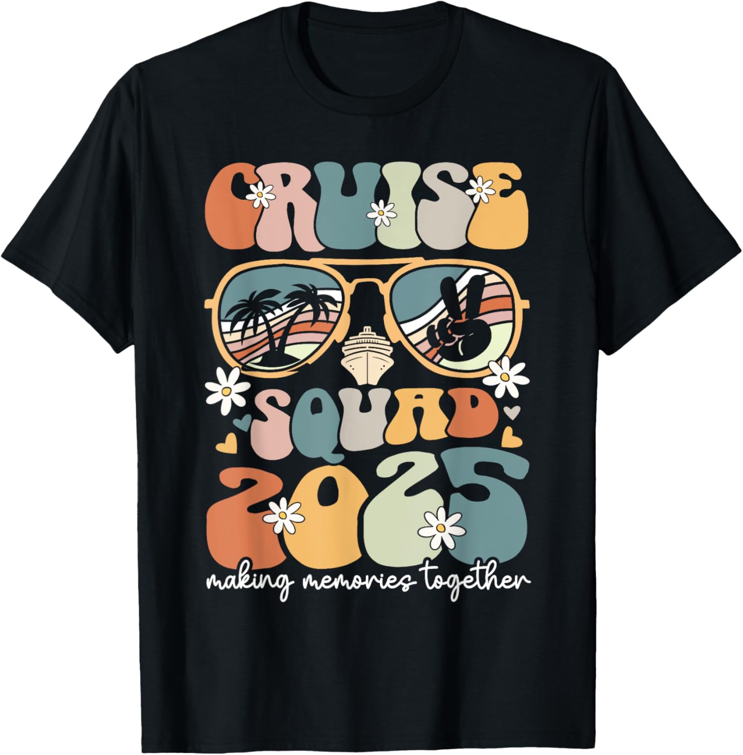 Cruise Squad 2025 Family Matching Summer Vacation T-Shirts for Fun Adventures - 16