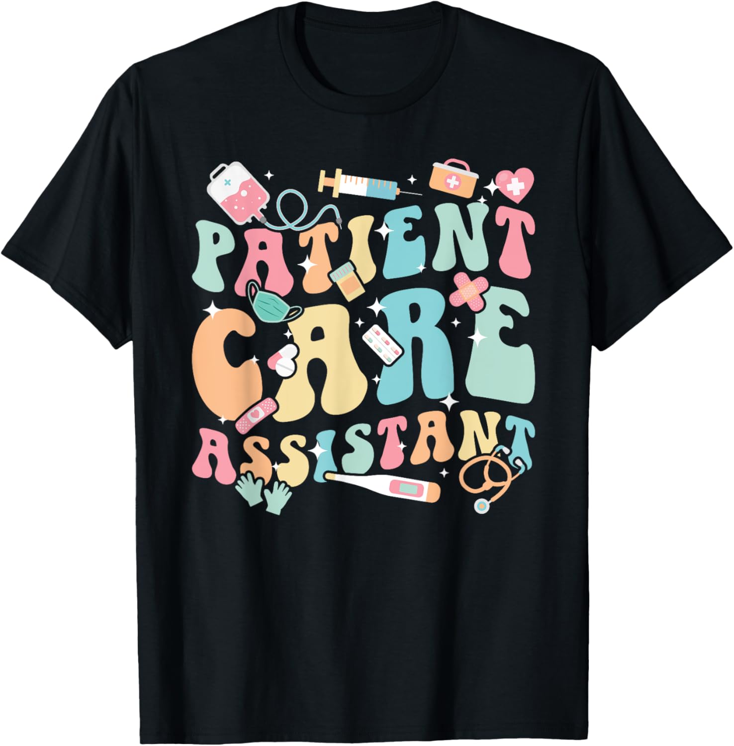 Groovy PCA Appreciation T-Shirt for Patient Care Assistants and Nurses - 2