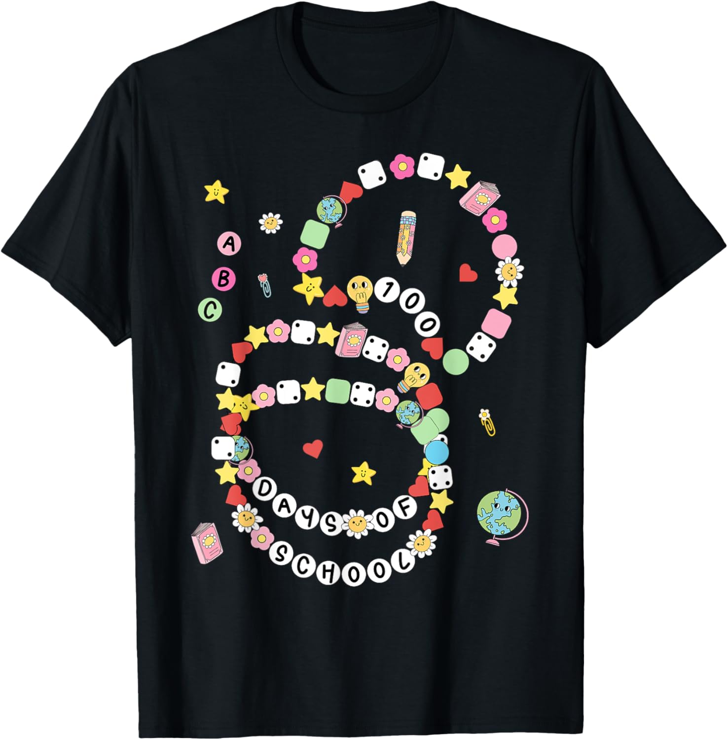 100 Days of School Bracelet and T-Shirt for Kids - Fun 100th Day Celebration - 22