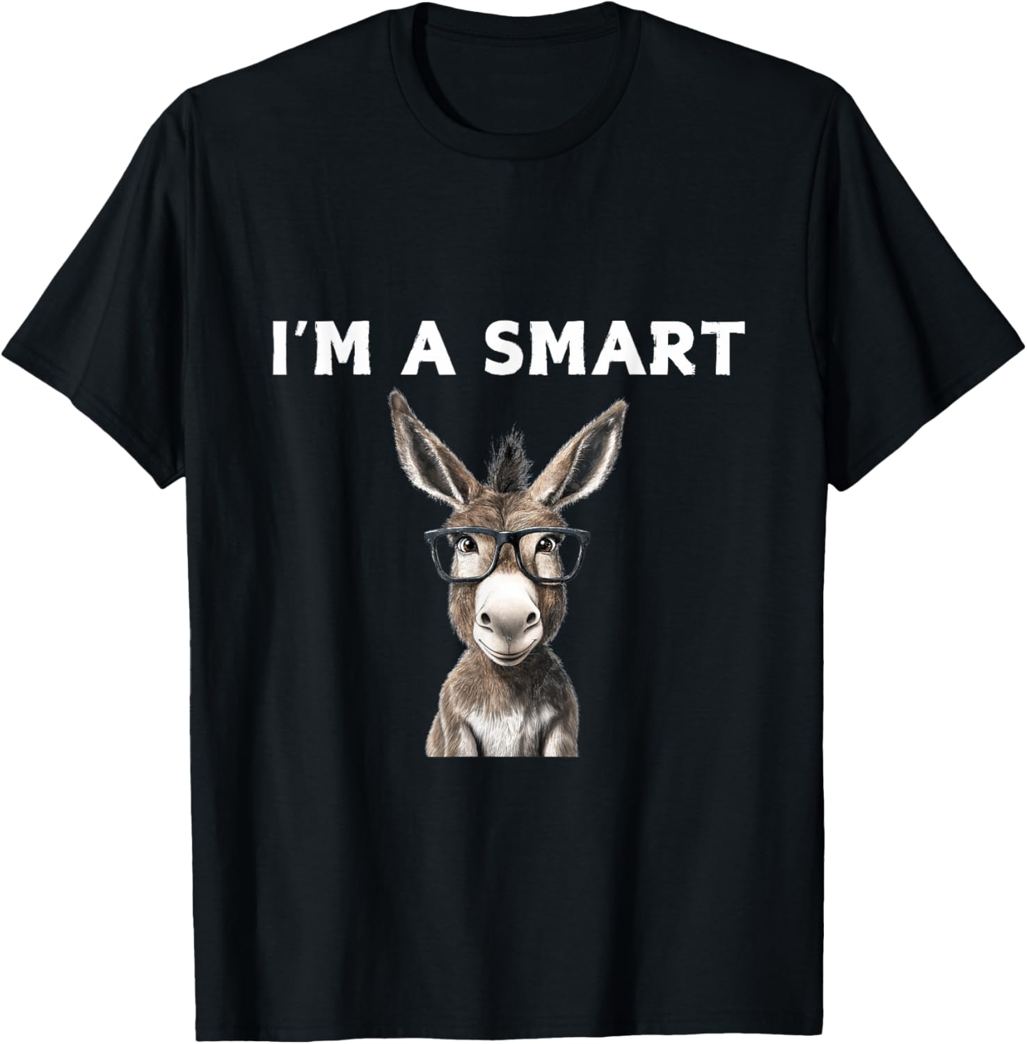 Smart Donkey T-Shirt for Fun Lovers - Unique and Stylish Graphic Tee - 3