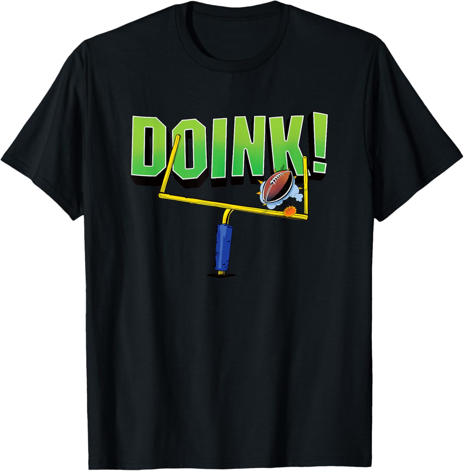 Funny Football Kicker T-Shirt for Fans Who Missed the Field Goal Posts - 11