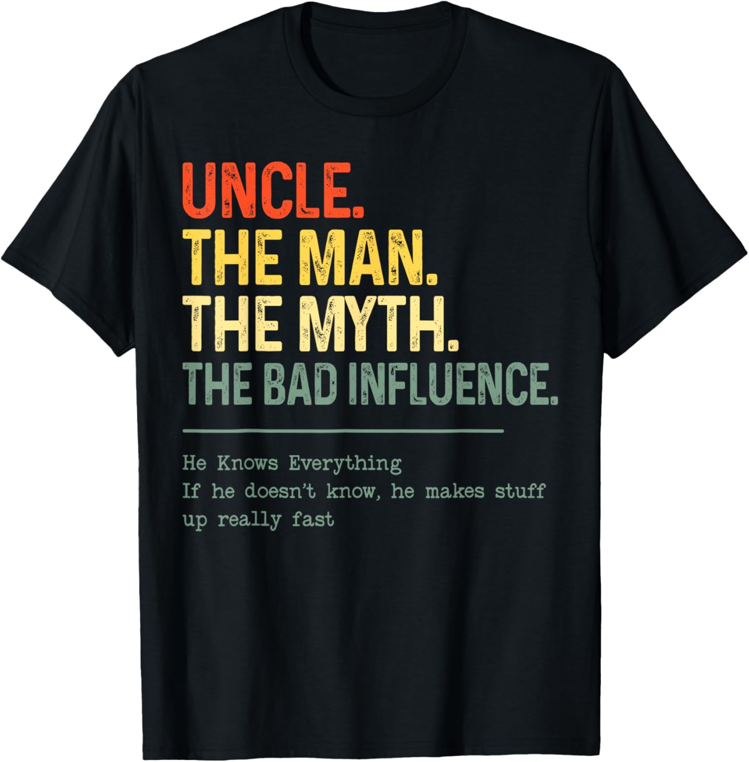 Vintage Cool Uncles Club Funny T-Shirt for Men and Boys, Perfect Gift! - 4