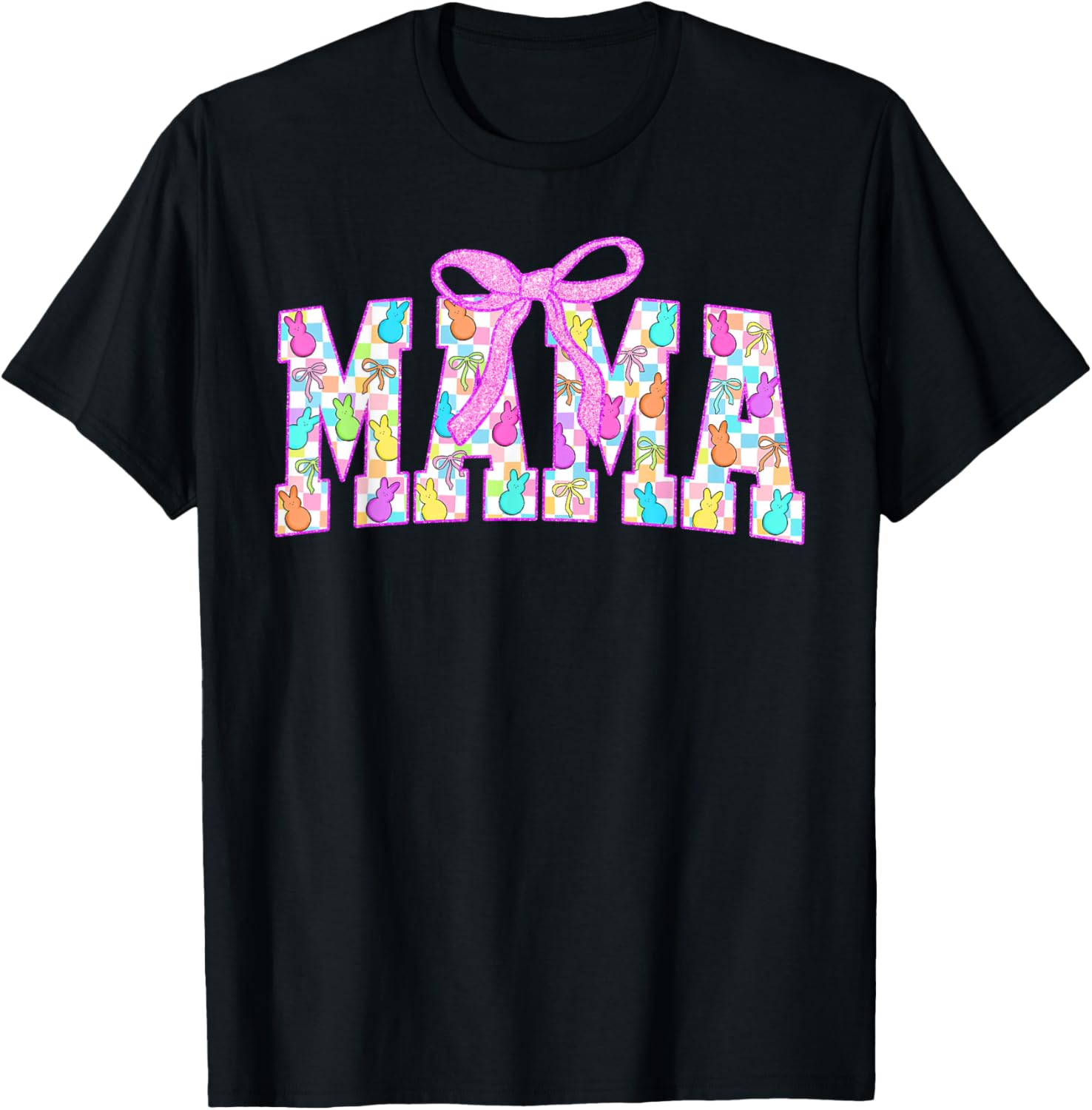 Mama Coquette Happy Easter Bunny T-Shirt for Spring Egg Hunts - 8