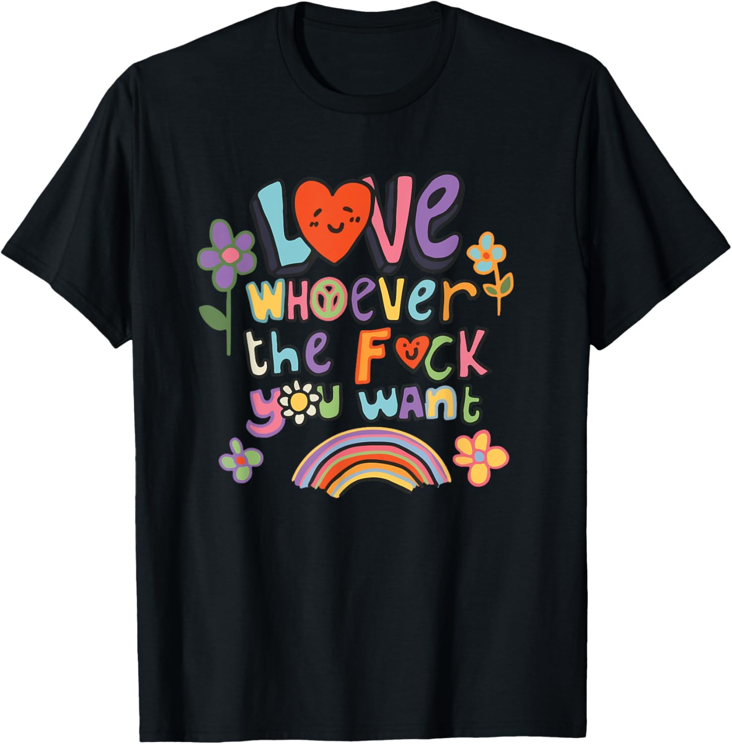 Love Whoever You Want LGBTQ Rainbow Pride Month T-Shirt for All - 13