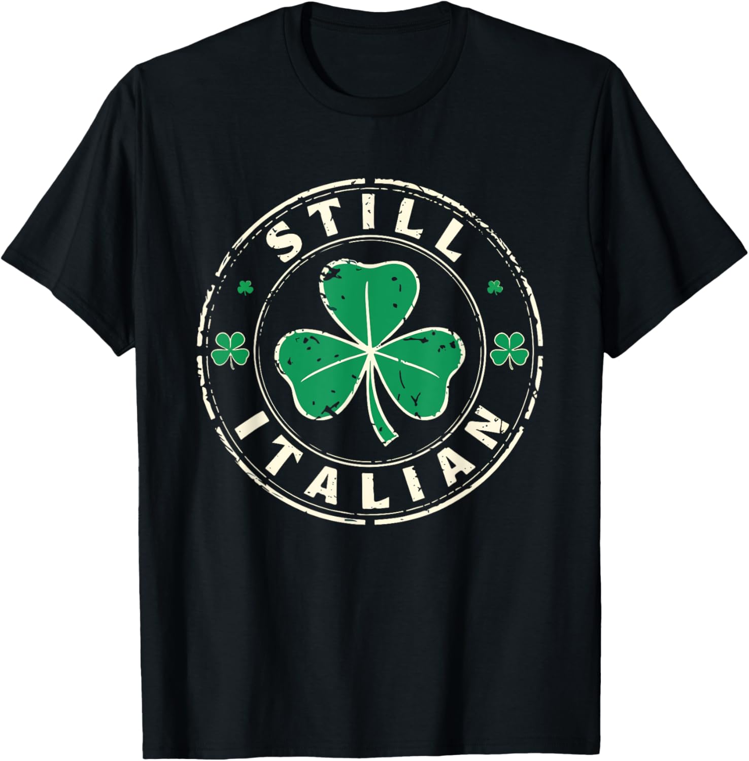 Funny Italian St. Patrick's Day Shamrock T-Shirt for Festive Fun - 1
