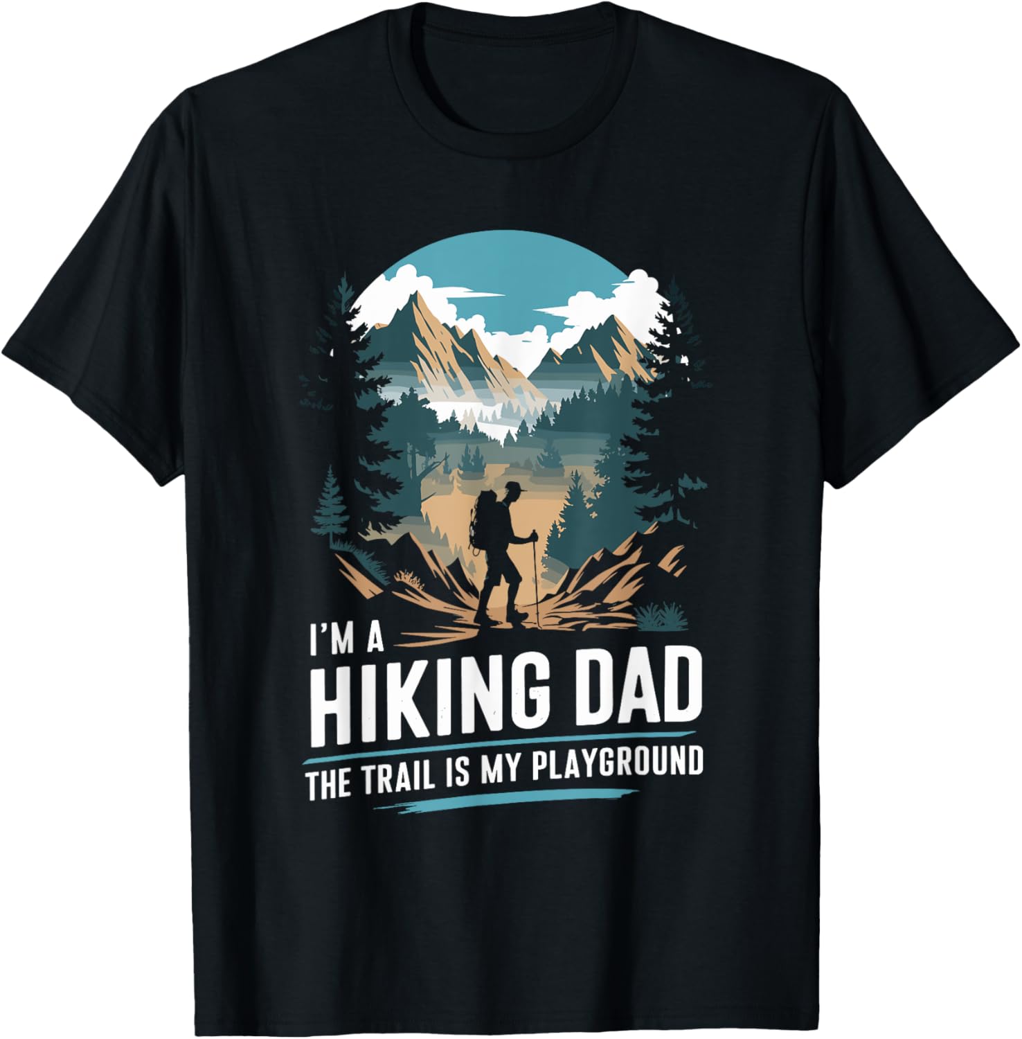Hiking Dad Trekking T-Shirt for Outdoor Mountain Adventures - 9