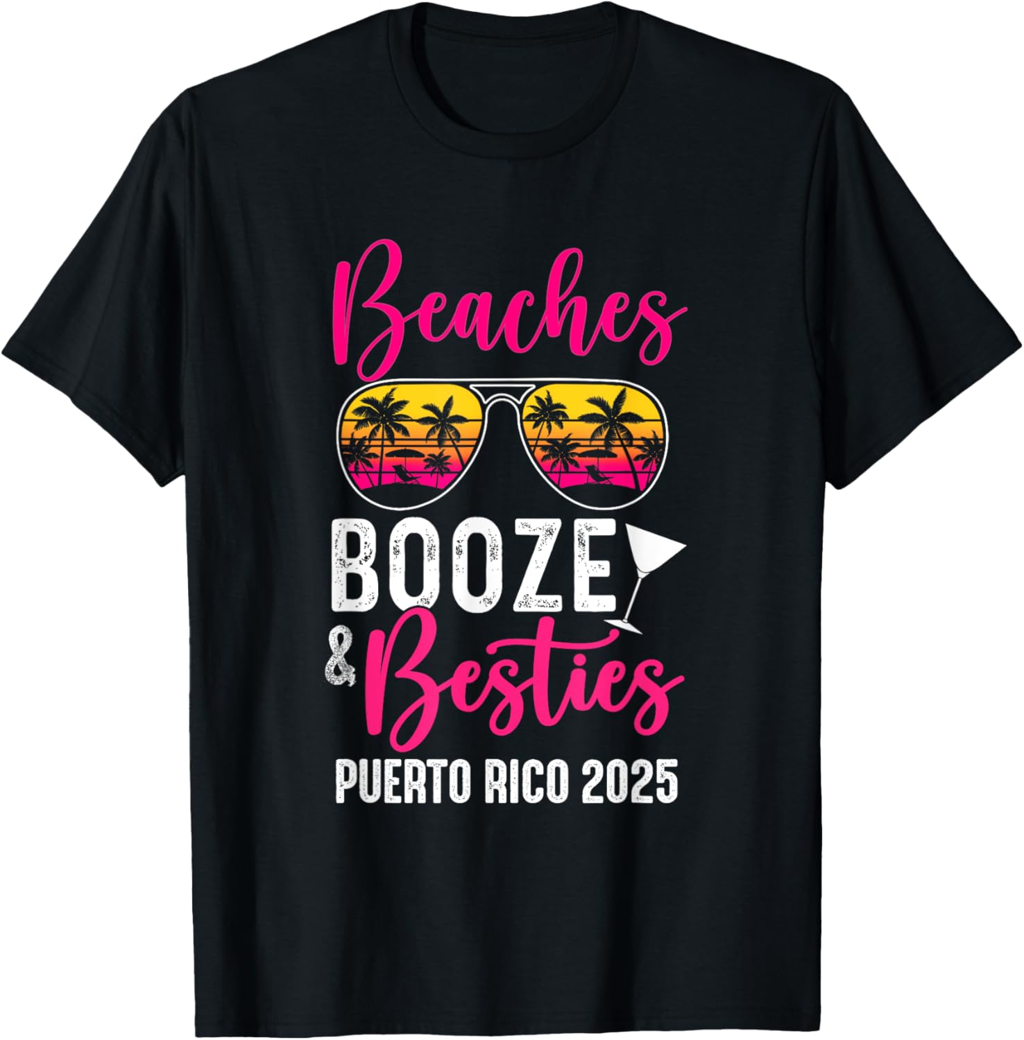 Girls Weekend Trip Puerto Rico T-Shirt Fun Beaches Booze Besties 2025 - 5