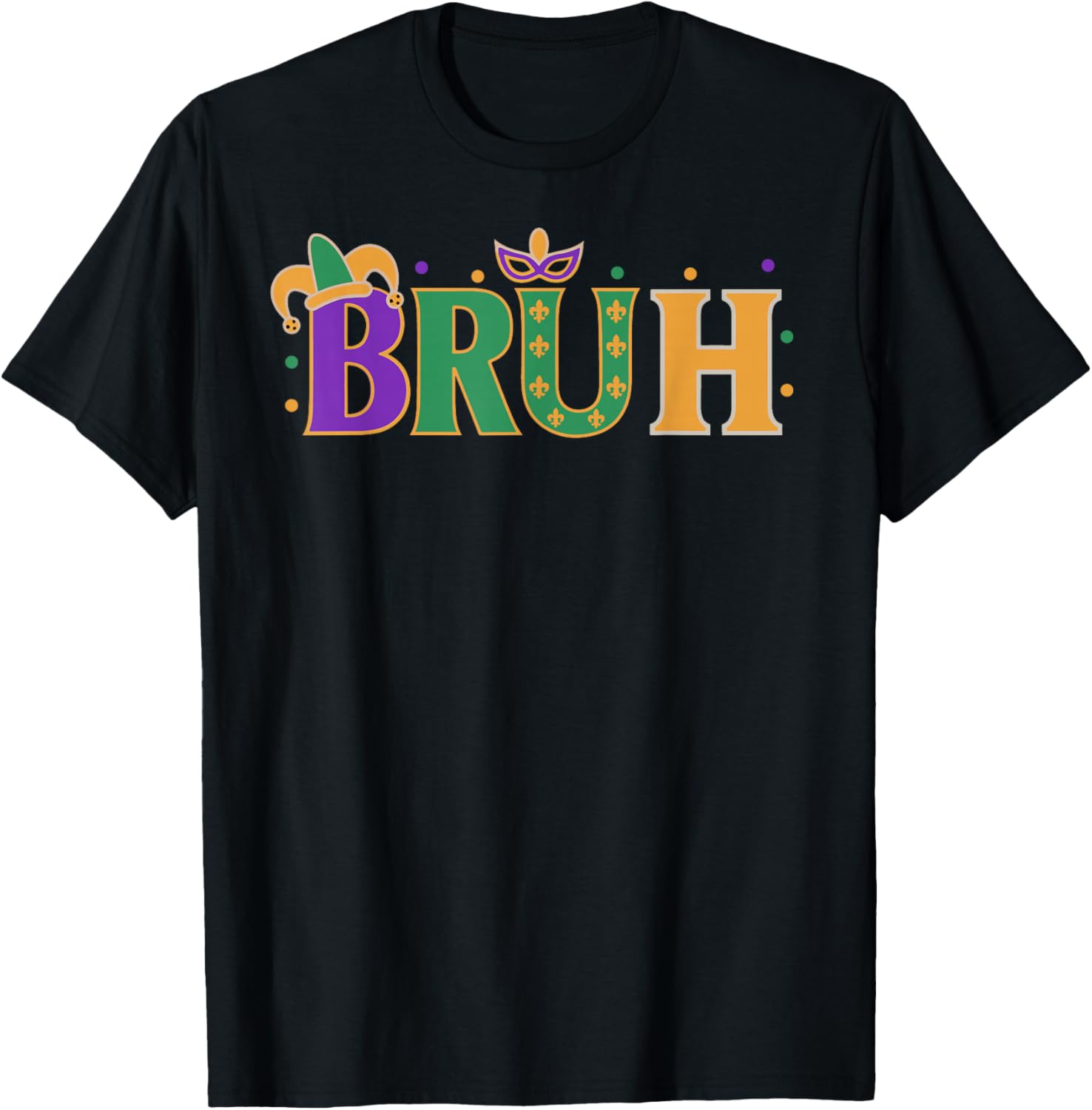Mardi Gras Bruh Shirt for Boys Teens and Men Fun Festive T-Shirt - 7