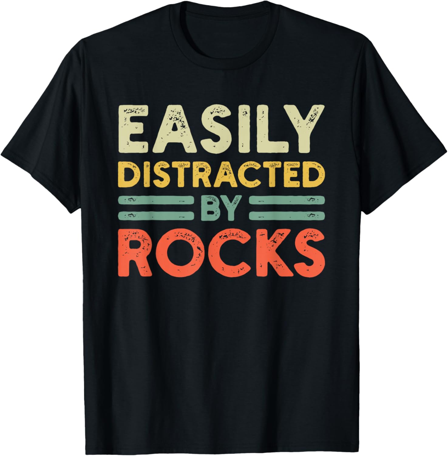 Easily Distracted By Rocks Geologist T-Shirt for Rock Collecting Lovers - 2